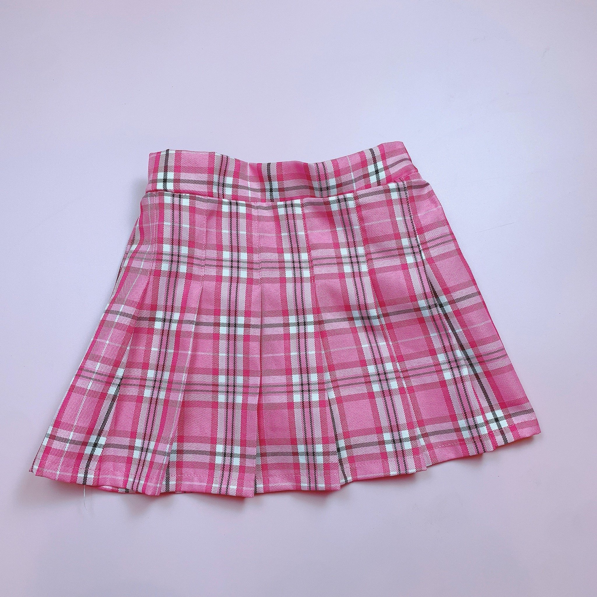 CVAY09 - Chân váy xếp ly liền quần kẻ caro nhiều màu size 2-16y