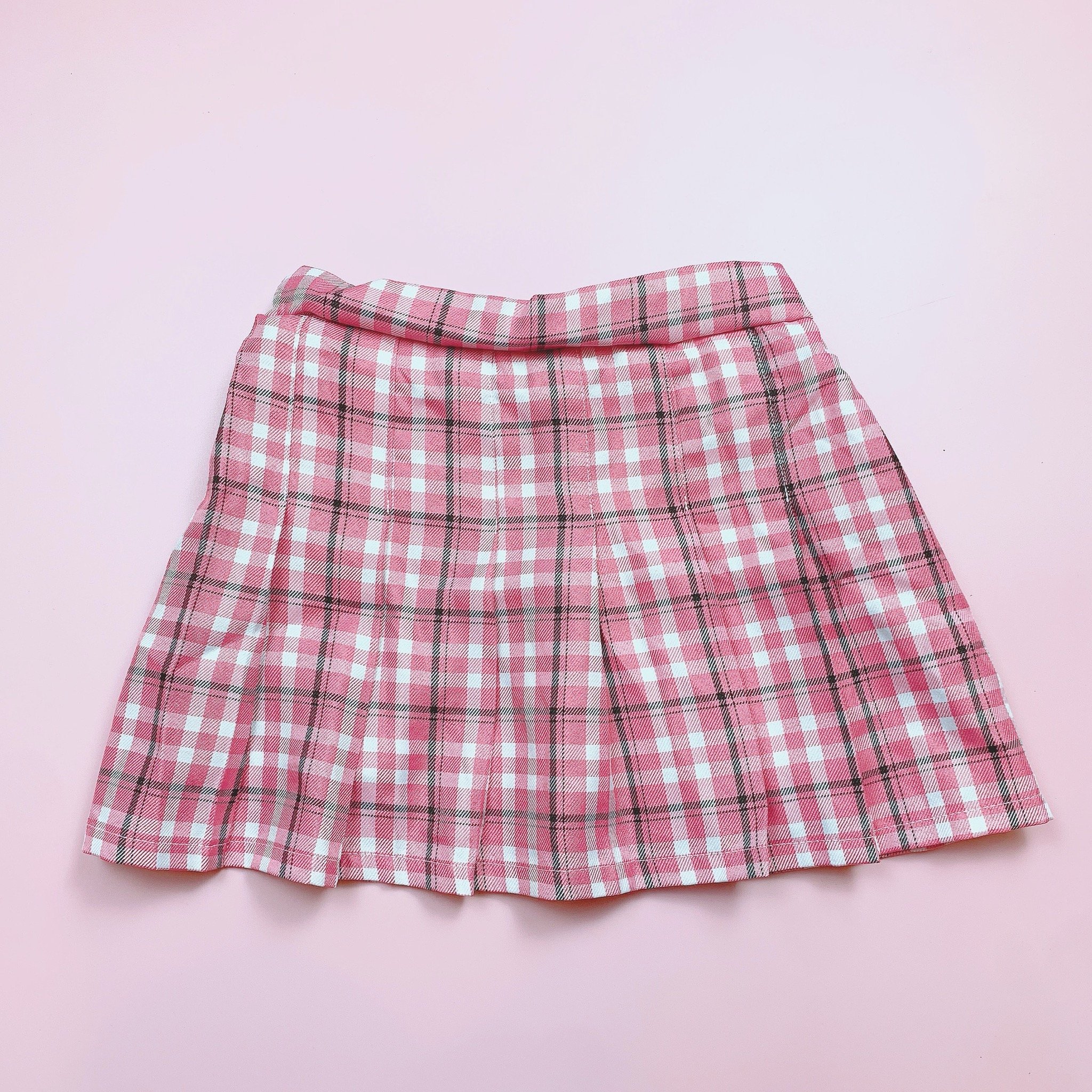 CVAY09 - Chân váy xếp ly liền quần kẻ caro nhiều màu size 2-16y