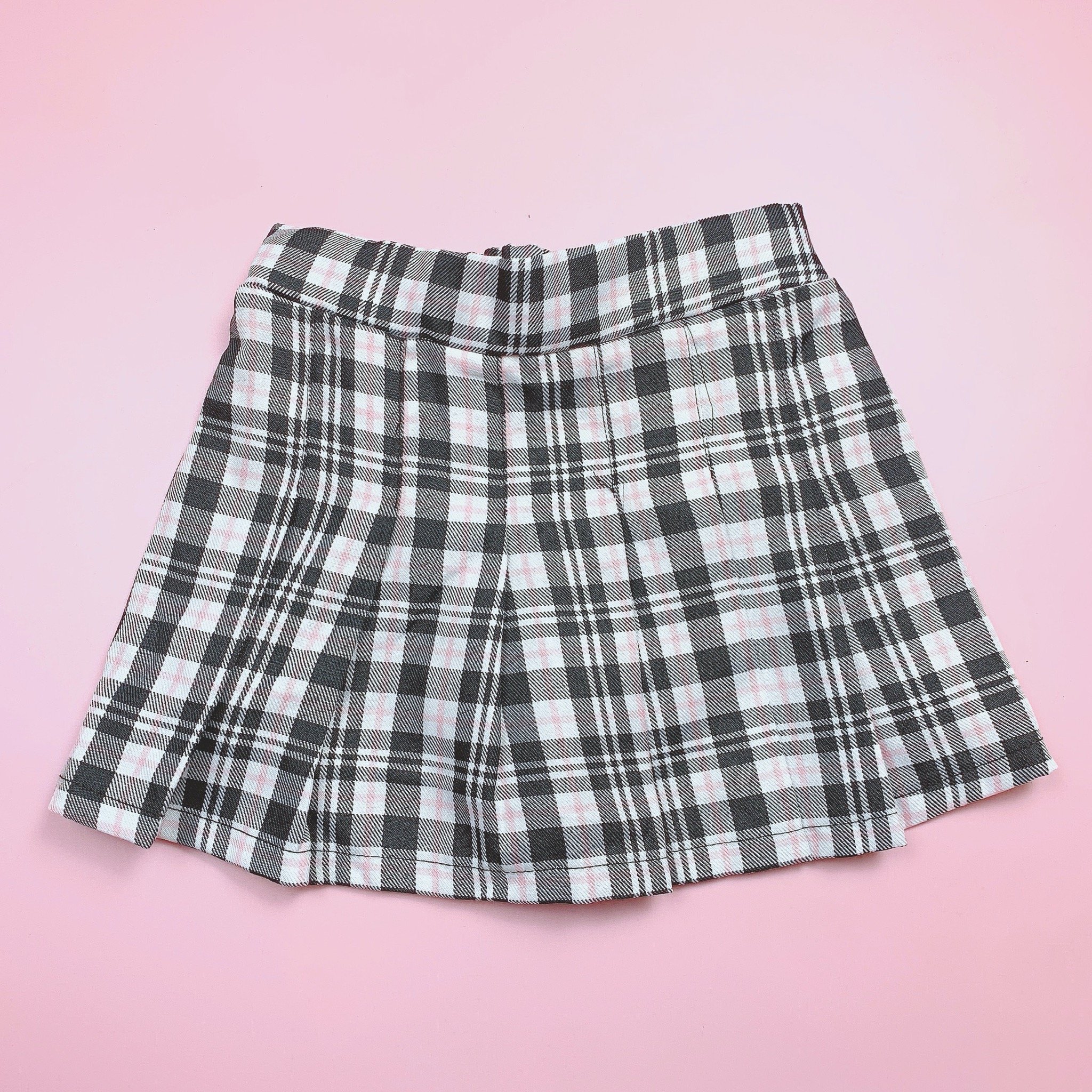 CVAY09 - Chân váy xếp ly liền quần kẻ caro nhiều màu size 2-16y