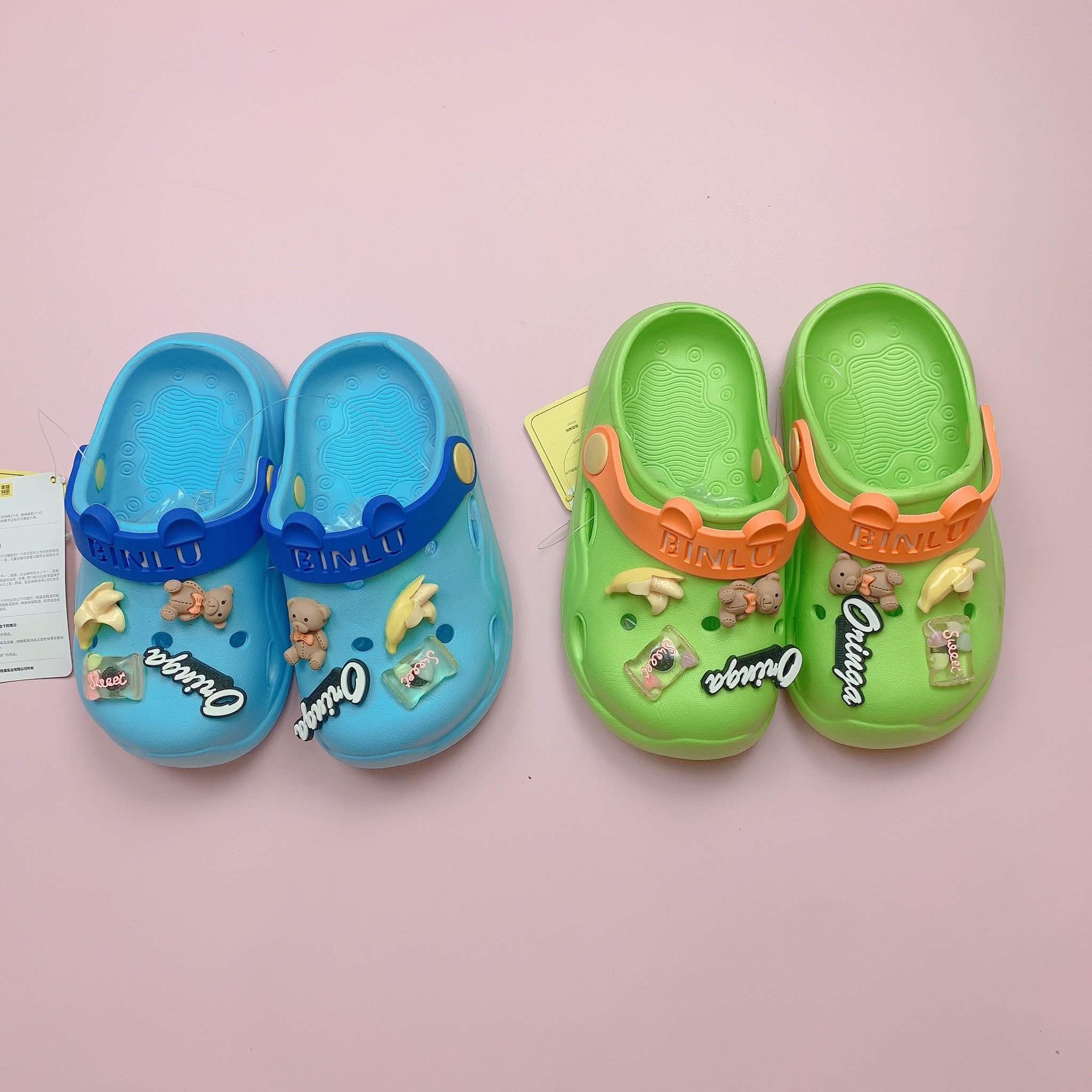 Sục nhựa Mario Oringa gắn jibit gấu, kẹo, chuối