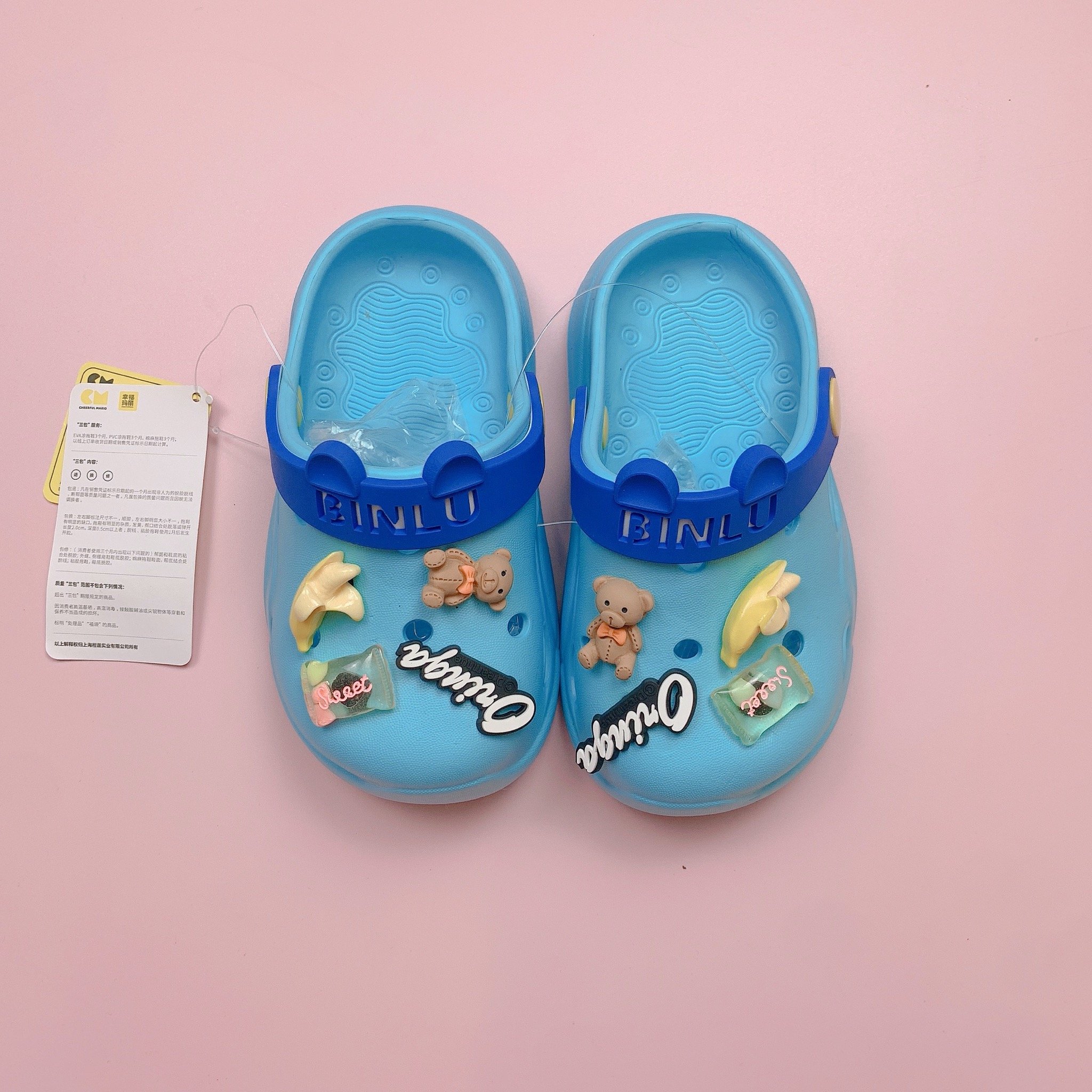 Sục nhựa Mario Oringa gắn jibit gấu, kẹo, chuối