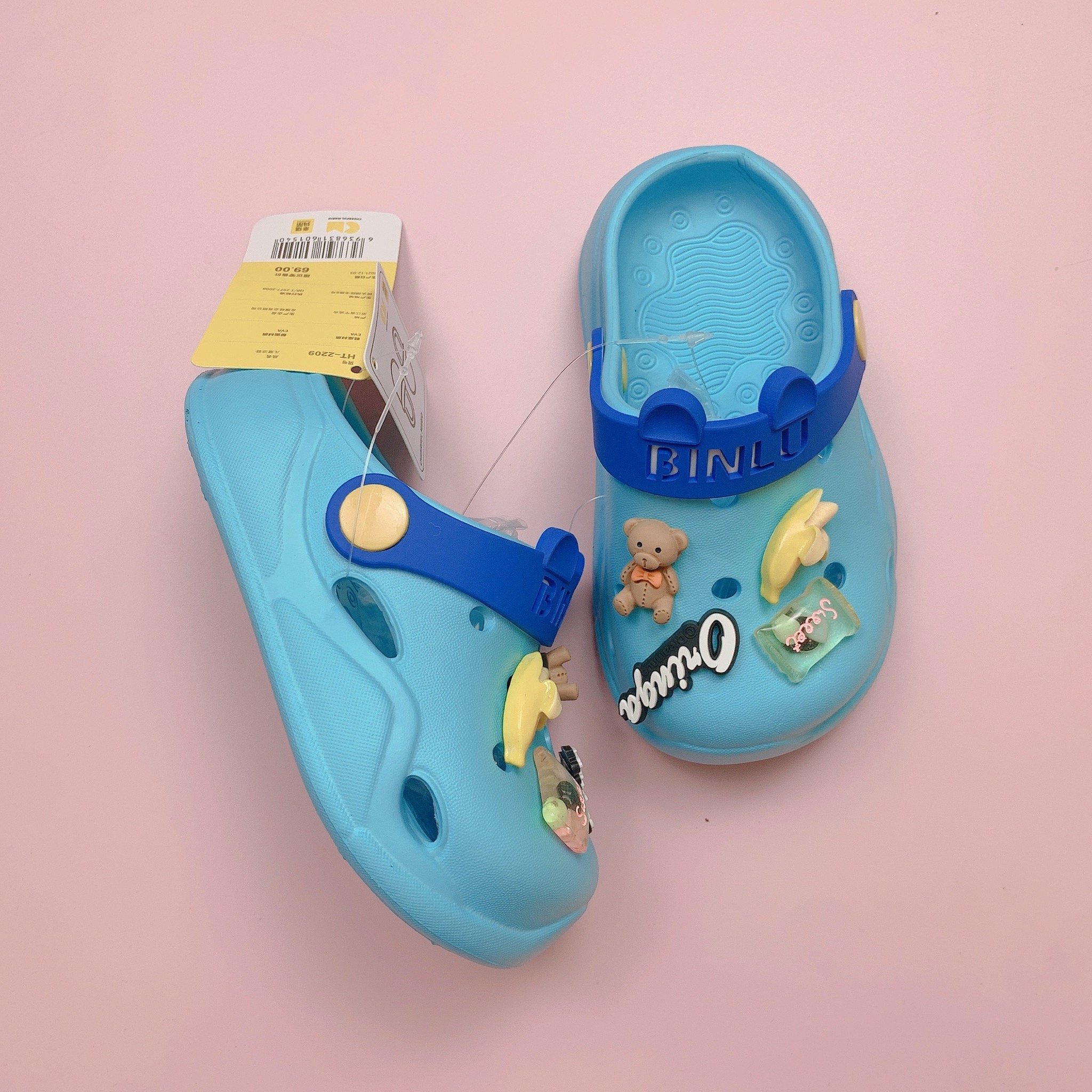 Sục nhựa Mario Oringa gắn jibit gấu, kẹo, chuối