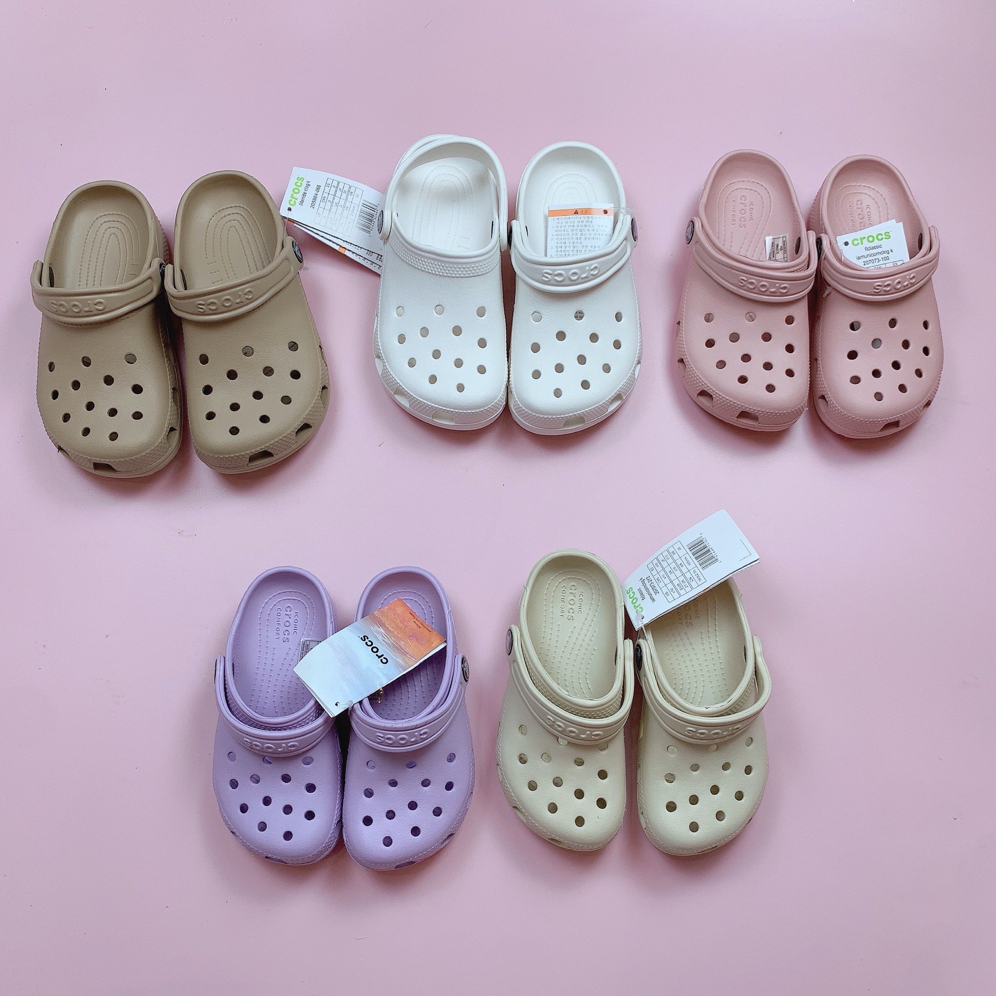 Sục Crocs basic trơn không chữ nhiều màu BTBG