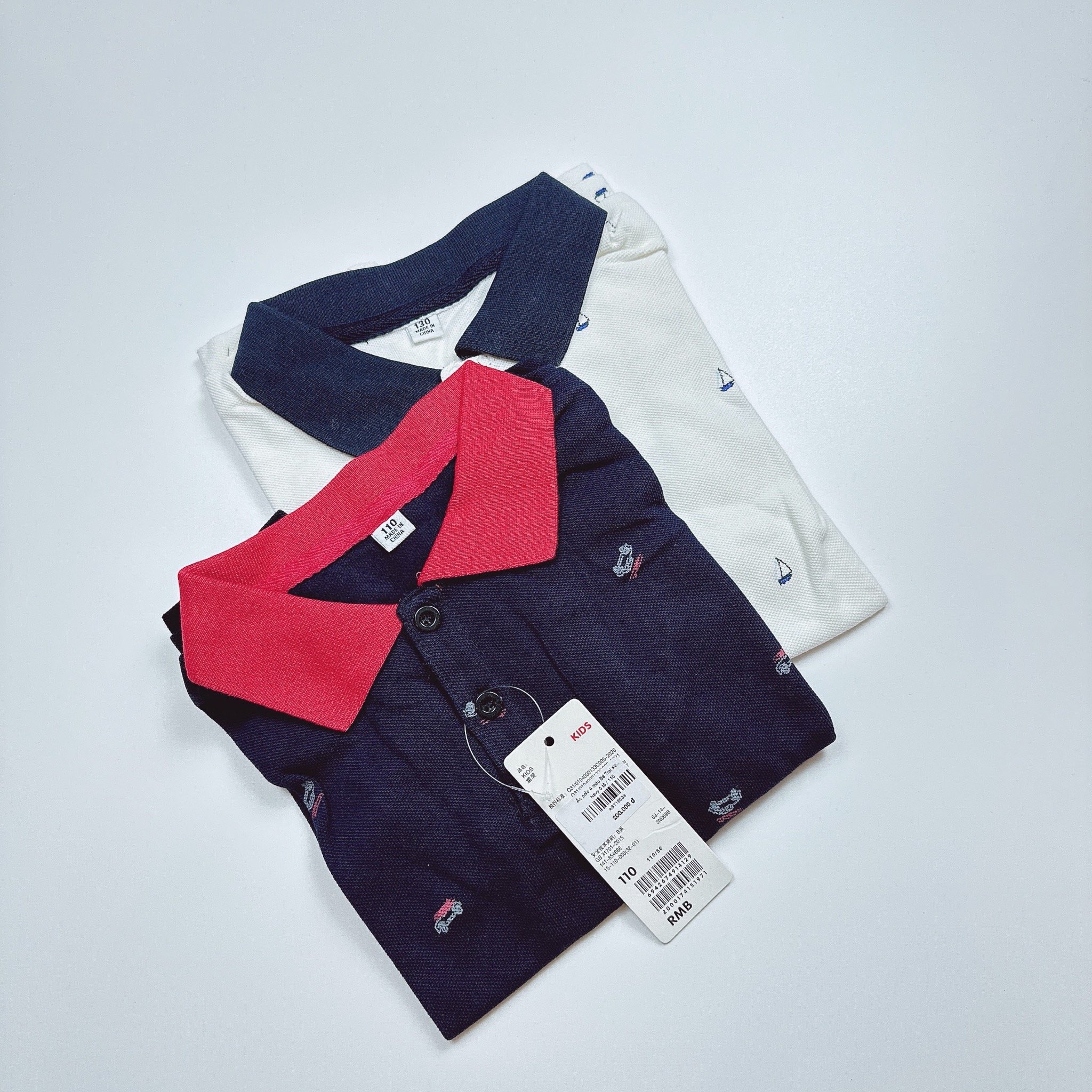 Áo polo 6 màu Bé Trai size 110 - 160