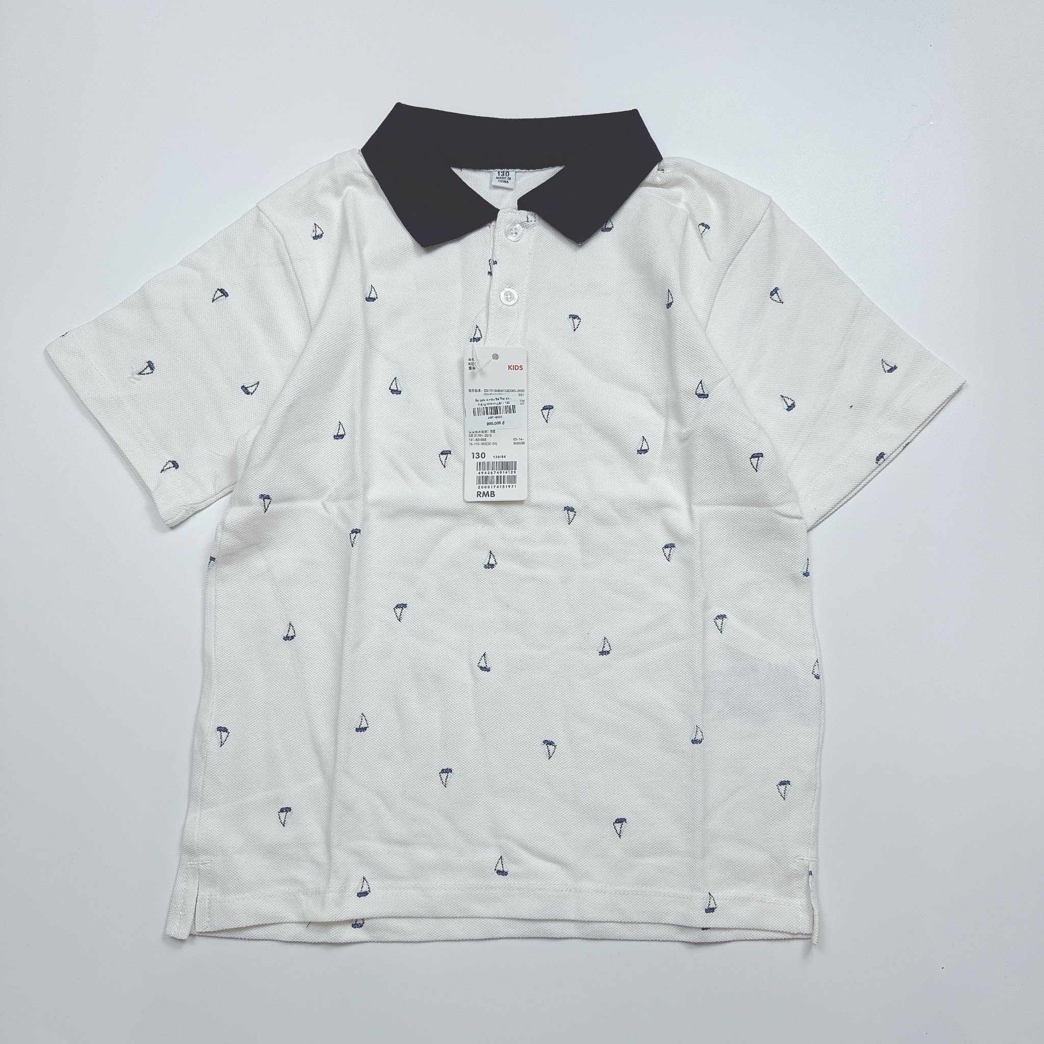 Áo polo 6 màu Bé Trai size 110 - 160