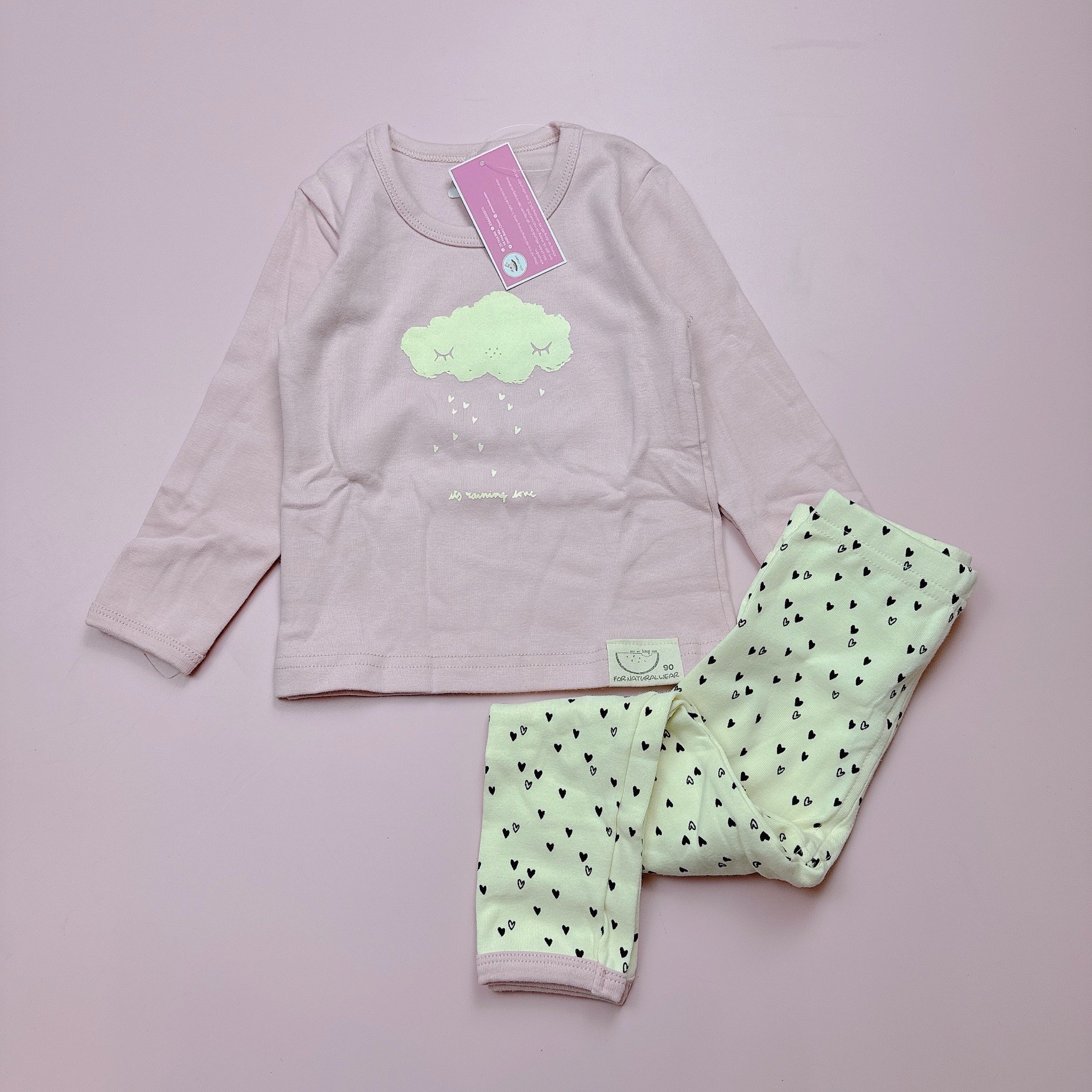 Bộ cotton nhiều hình Bé Trai Bé Gái size 90 - 130 - Bảng màu 1