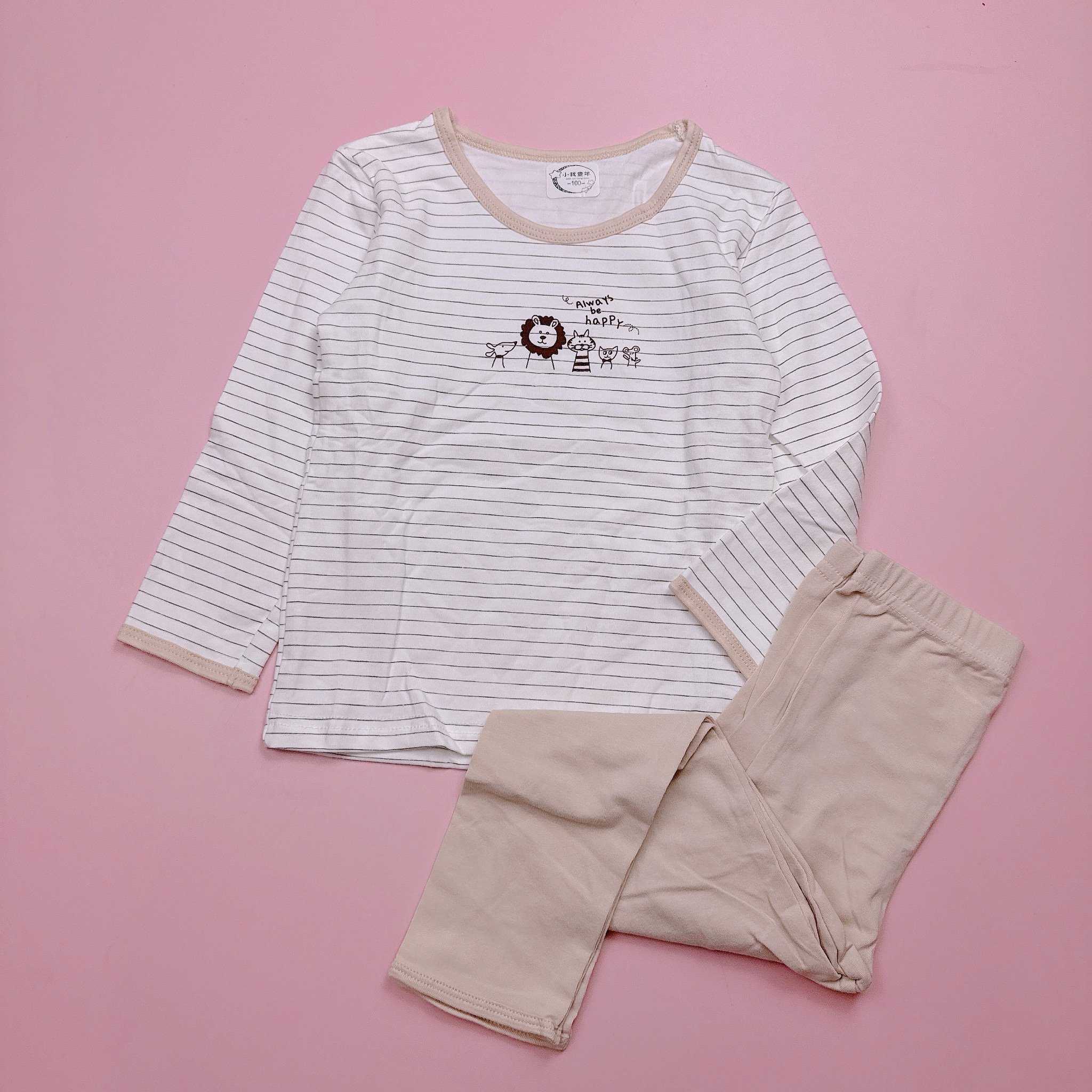 Bộ cotton nhiều hình Bé Trai Bé Gái size 90 - 130 - Bảng màu 1