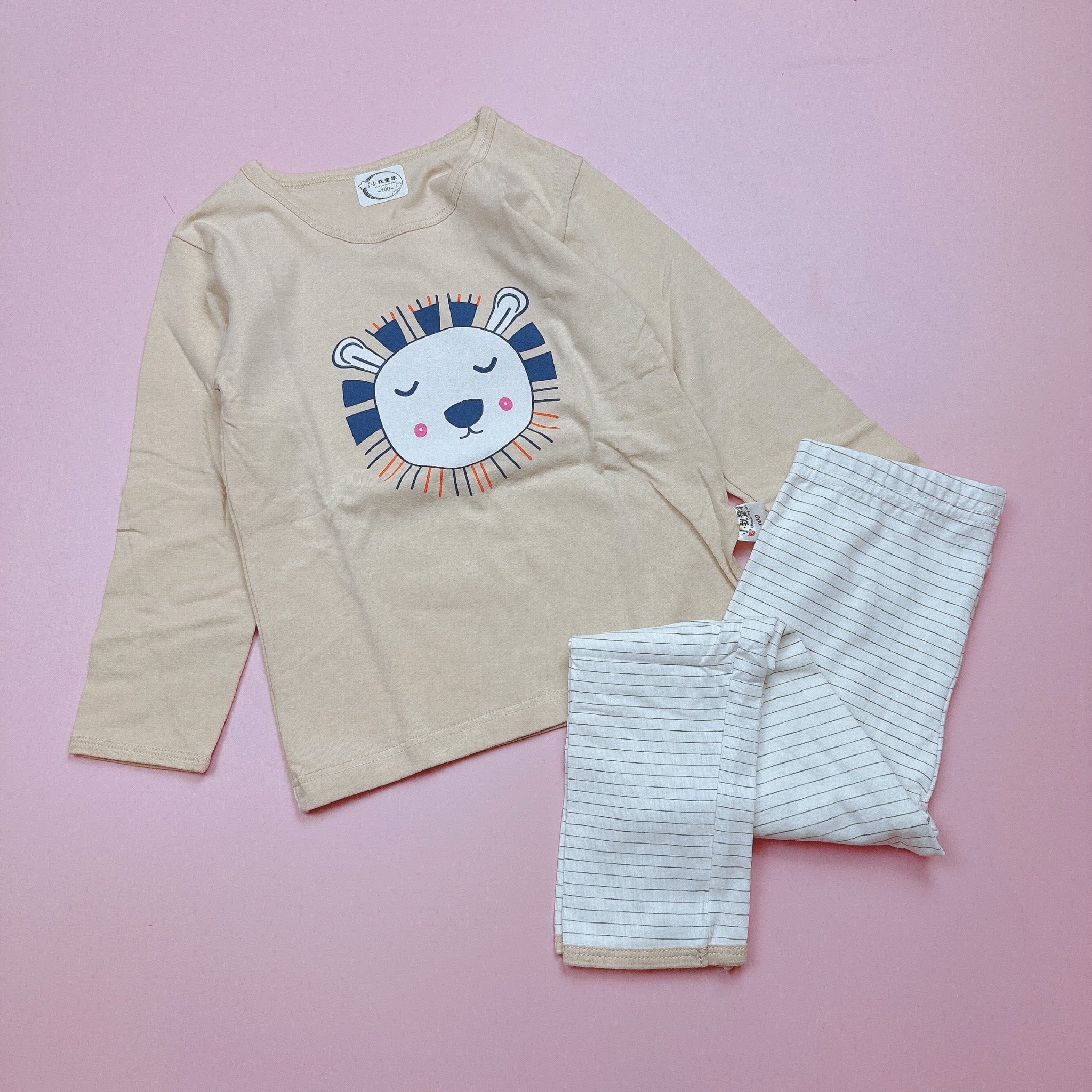 Bộ cotton nhiều hình Bé Trai Bé Gái size 90 - 130 - Bảng màu 1