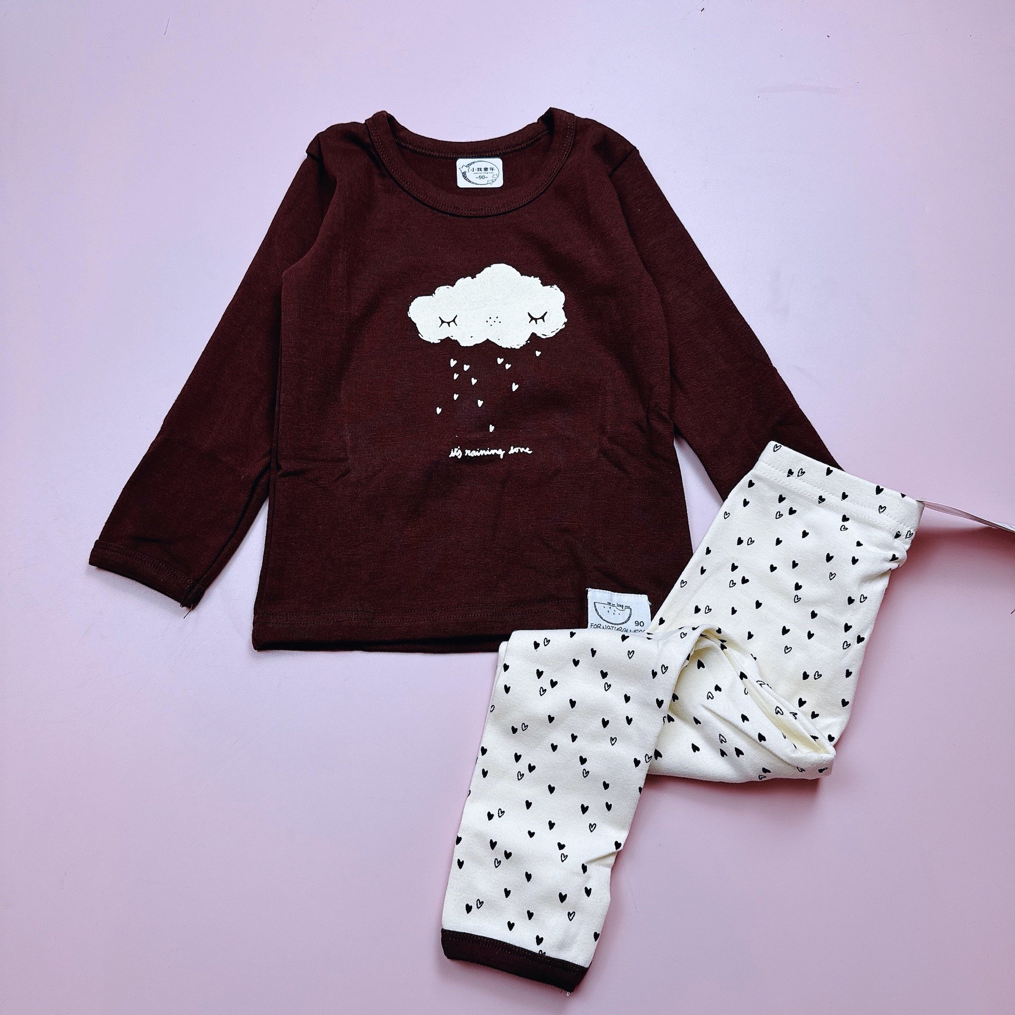 Bộ cotton nhiều hình Bé Trai Bé Gái size 90 - 130 - Bảng màu 1