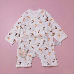 Body cotton Agabang sơ sinh màu trắng hoạ tiết Chip & Dale size 60