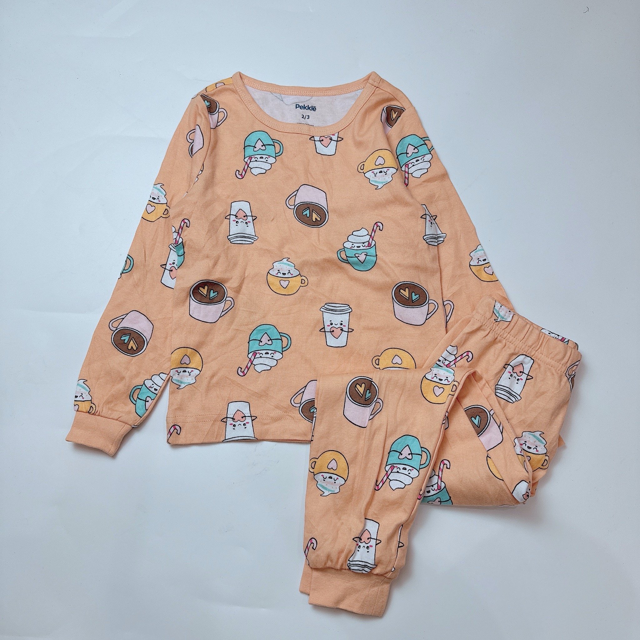 Bộ cotton Pekkle nhiều mẫu Bé Gái size 2 - 10y