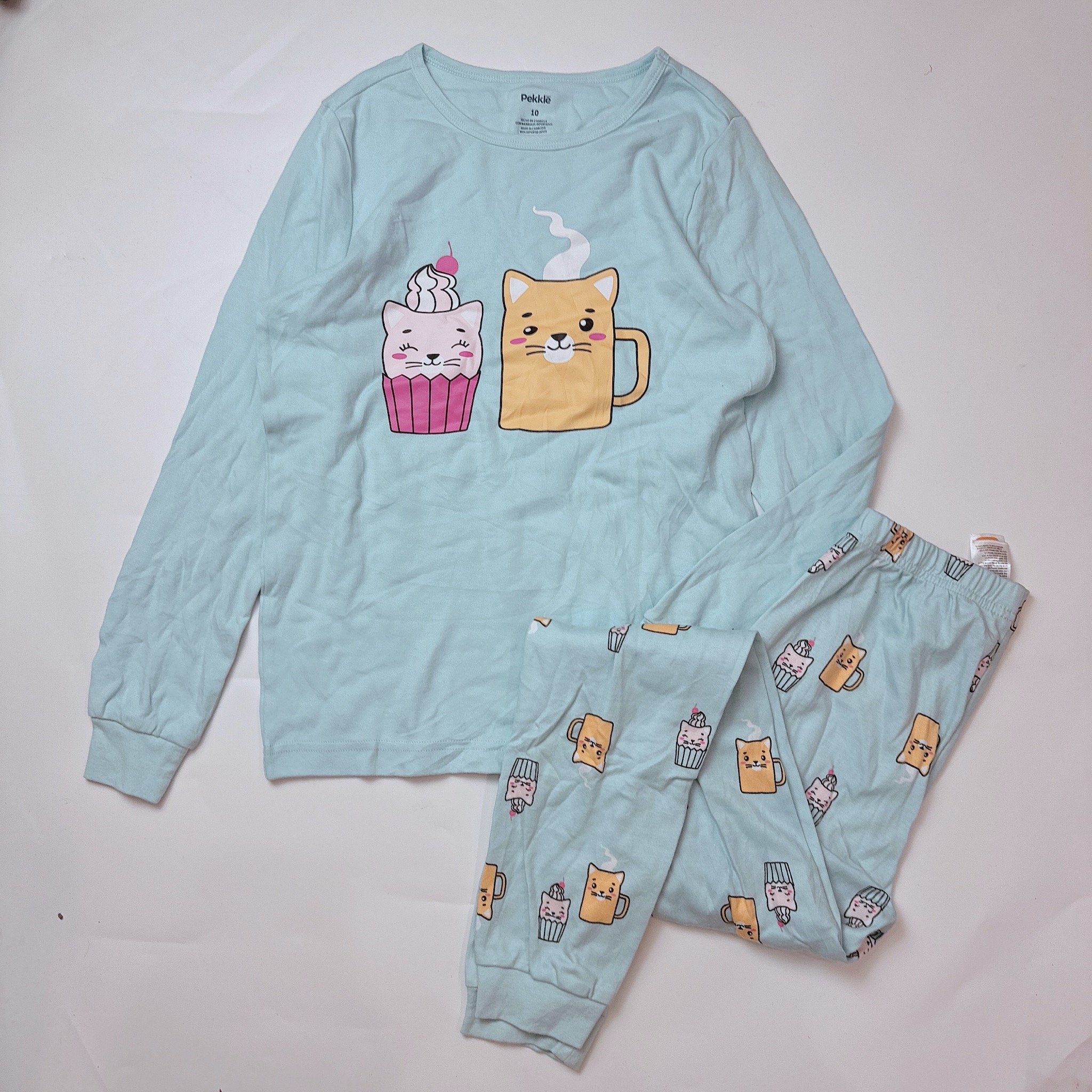 Bộ cotton Pekkle nhiều mẫu Bé Gái size 2 - 10y