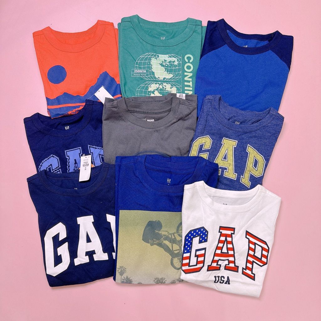 Áo cotton G.A.P Kids dư xịn nhiều màu cho bé trai size 5-16y