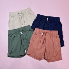 Quần short vải linen PDL dư xịn nhiều màu cho bé size 86-164