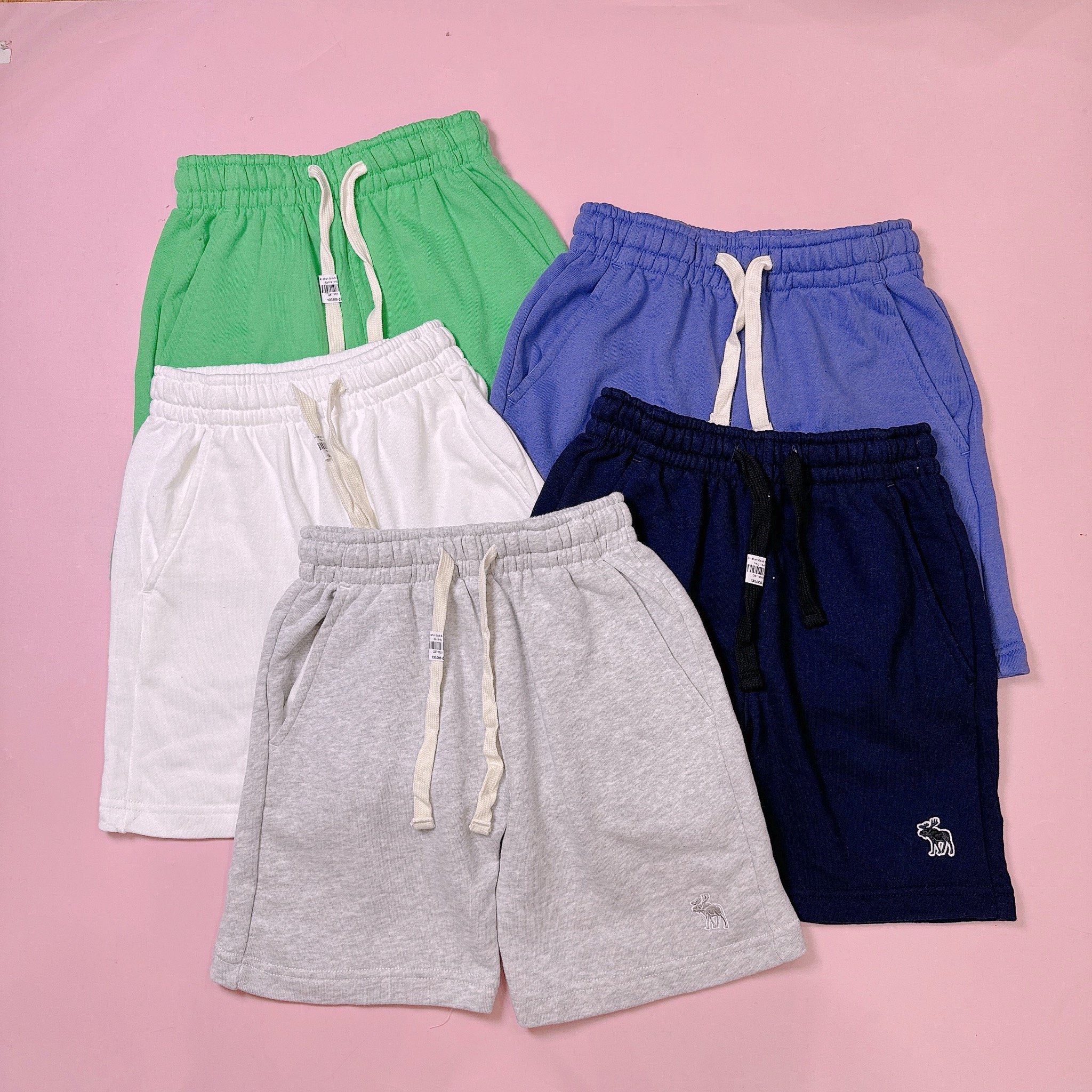 Quần short da cá A.E dư xịn trơn nhiều màu cho bé size 5-16y