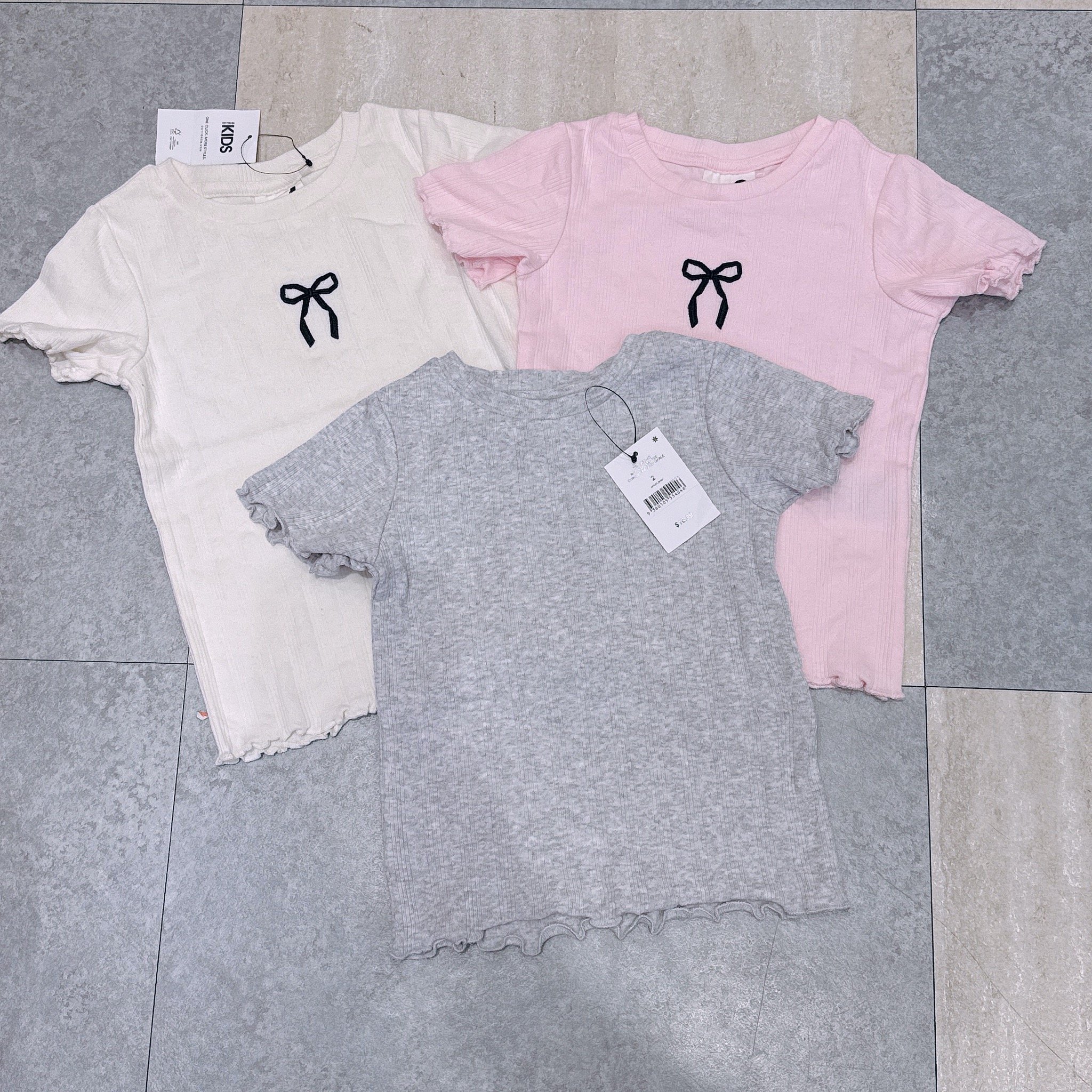 Áo thun cotton on dư xịn nhiều màu cho bé gái size 2-10y