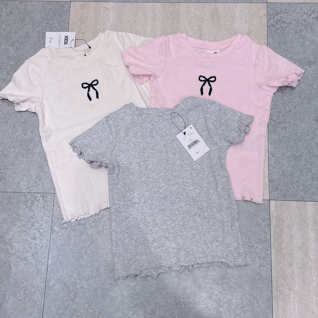 Áo thun cotton on dư xịn nhiều màu cho bé gái size 2-10y