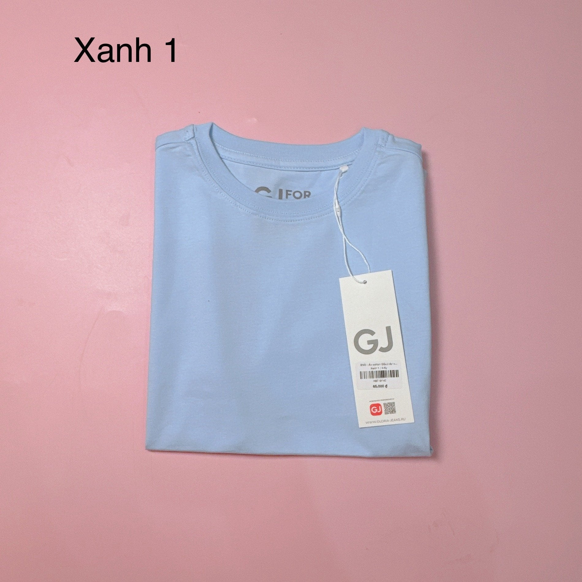 BM3 - Áo cotton GGJJ dư xịn trơn nhiều màu cho bé trai size 2-14y