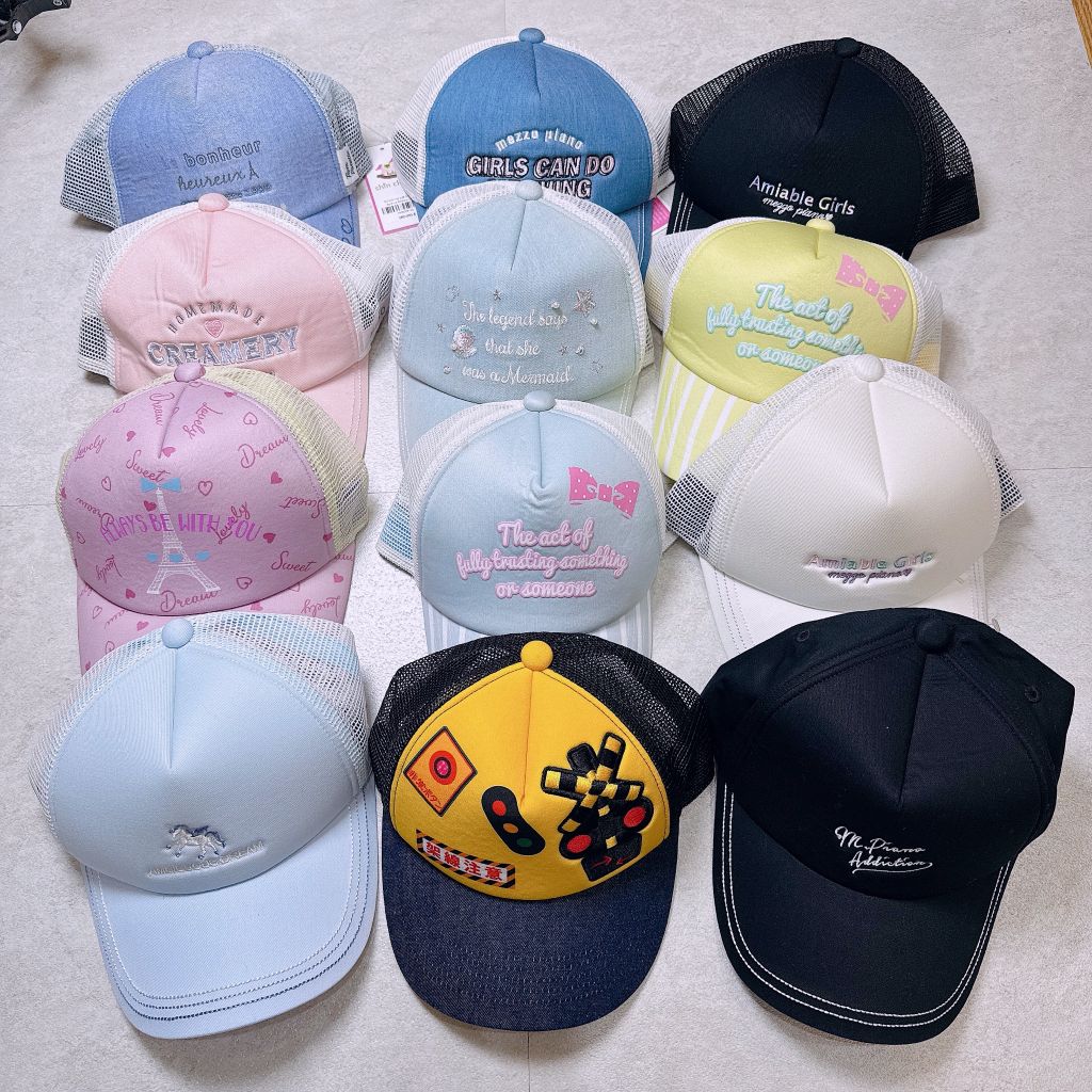 Mũ lưỡi trai xuất Nhật dư xịn nhiều mẫu cho bé size 6-12y