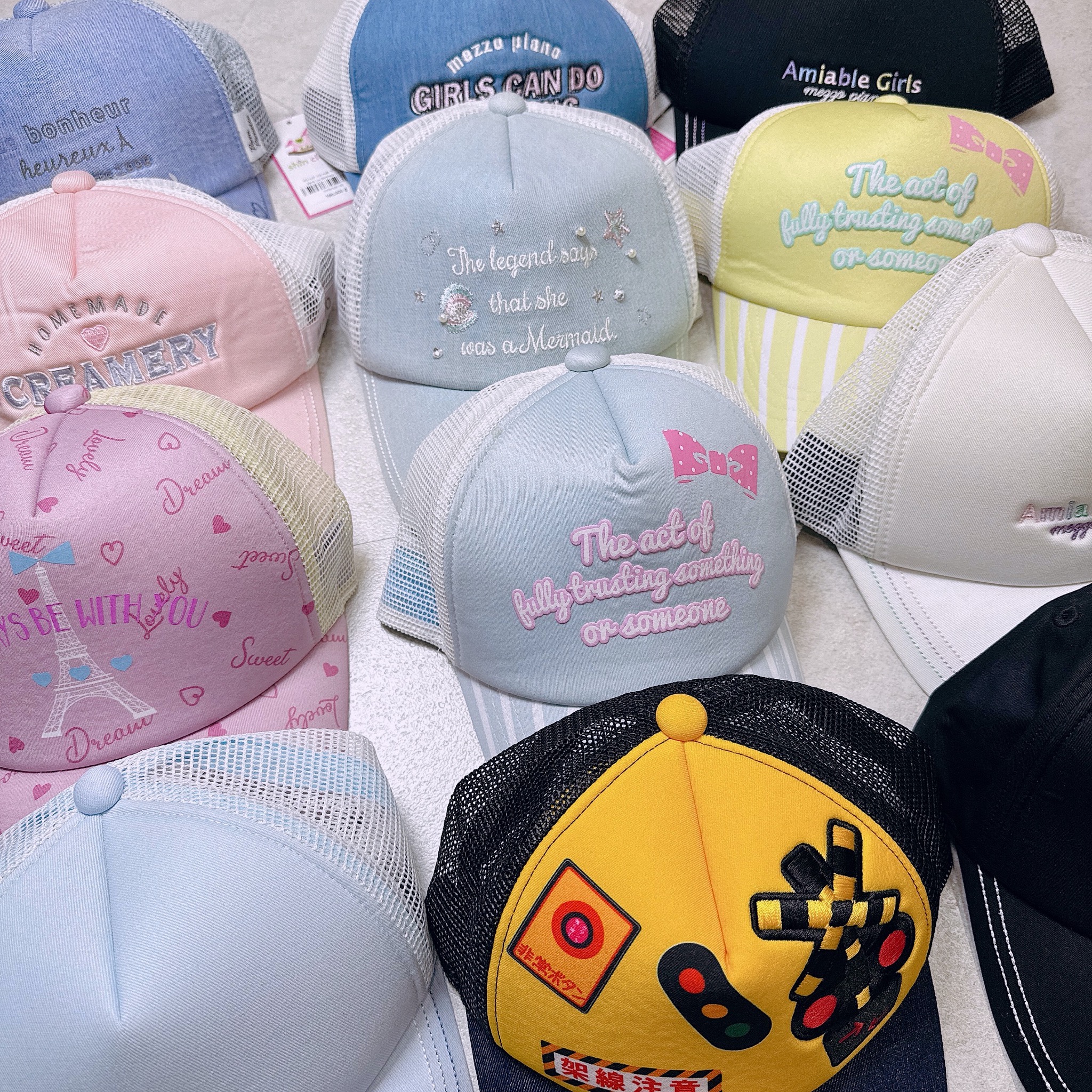 Mũ lưỡi trai xuất Nhật dư xịn nhiều mẫu cho bé size 6-12y