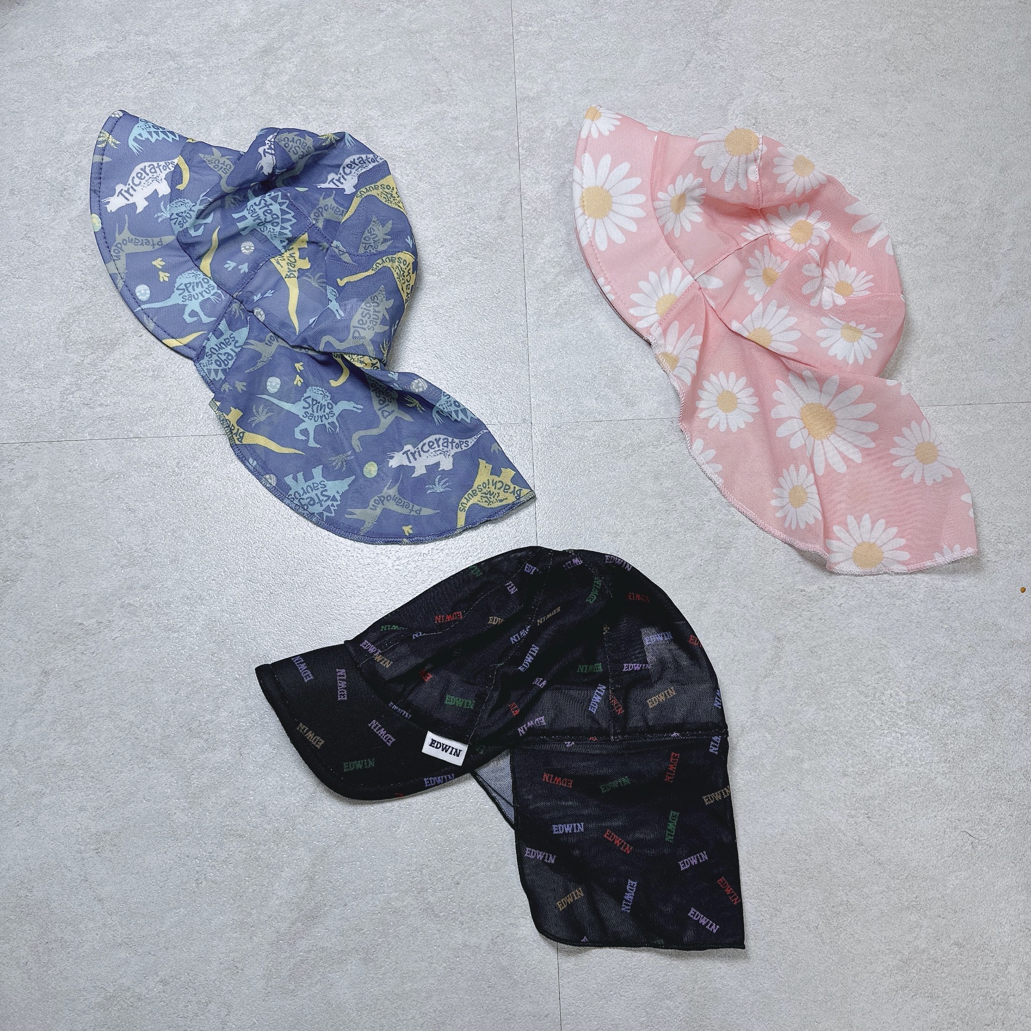 Mũ vành lưới có gáy chống nắng đi biển cho bé size 3-5y