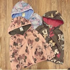 Áo khoác gió lót nỉ Disney dư xịn nhiều màu cho bé gái size 4-7y