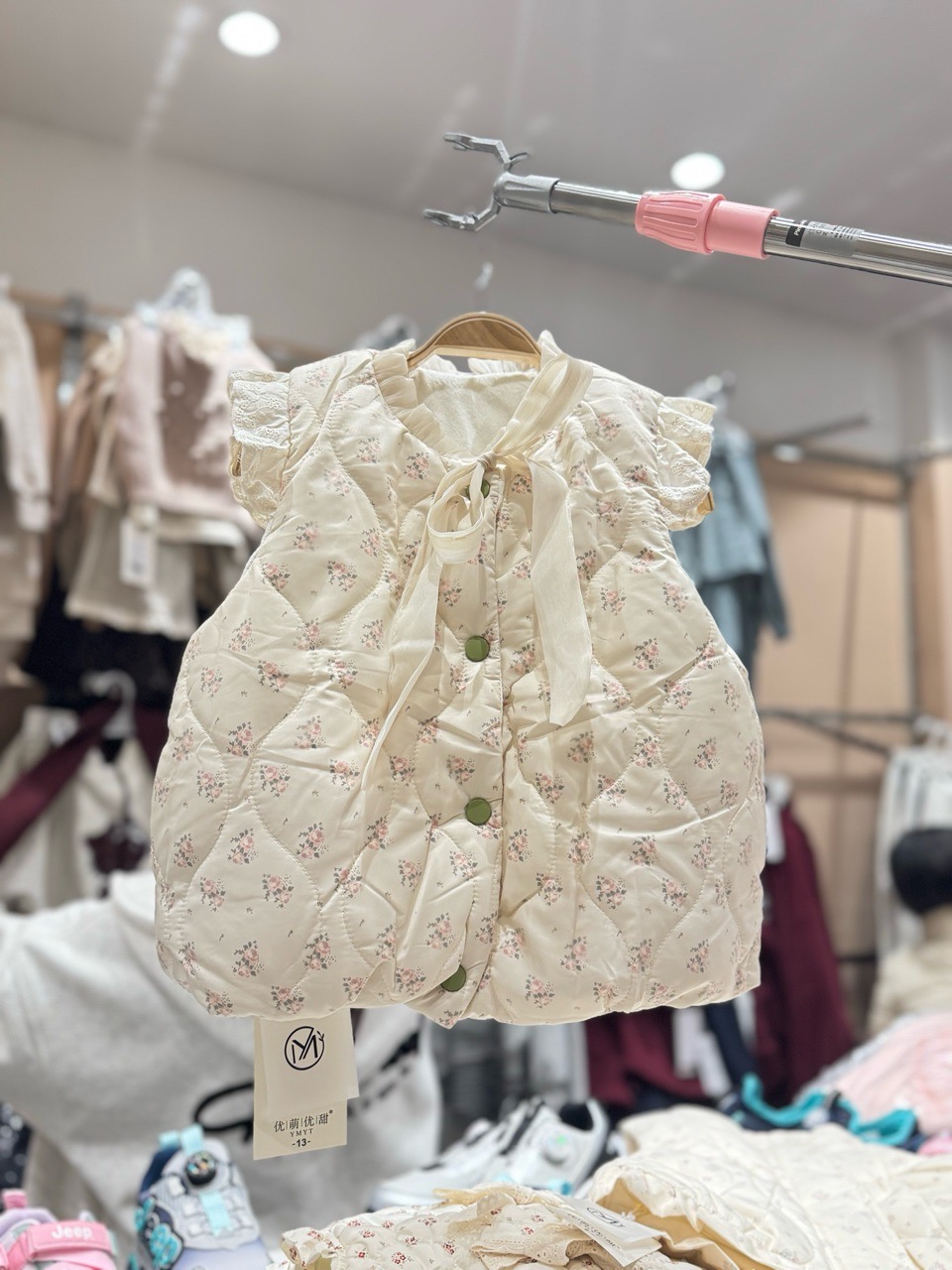 Gile hoa nhí lót nỉ siêu nhẹ ấm nhiều màu cho bé gái size 90-130