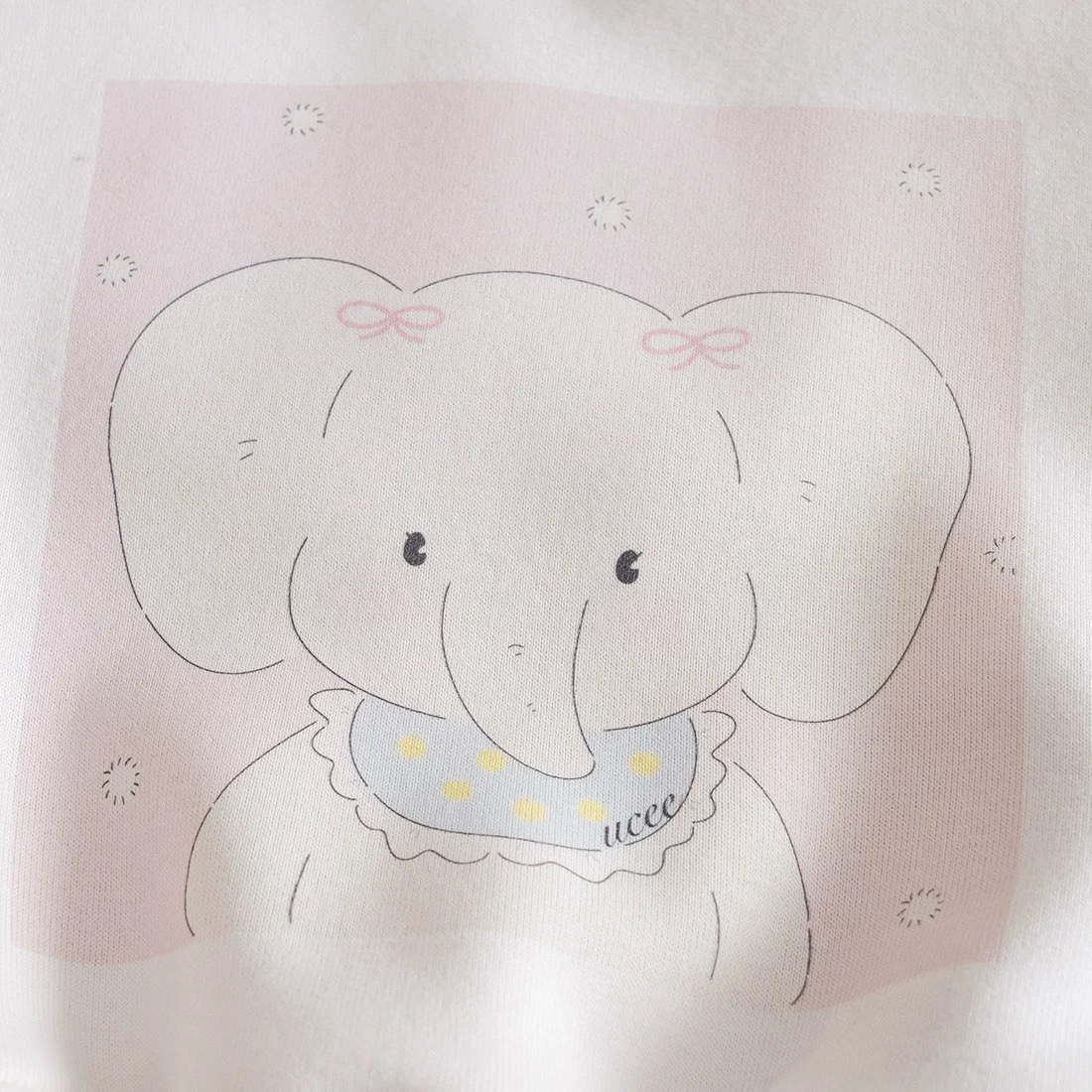 269279 - Bộ nỉ Ucee hình voi hồng đại hàn cho bé size 90-130