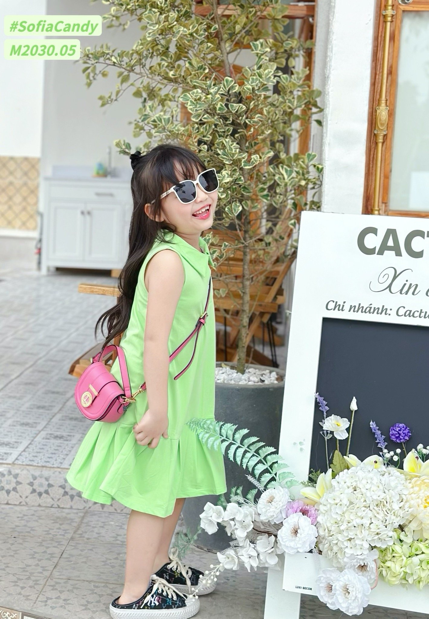 V00048 - Váy Mia Kids cotton cổ đức đuôi cá 2 màu BG size 2-12y