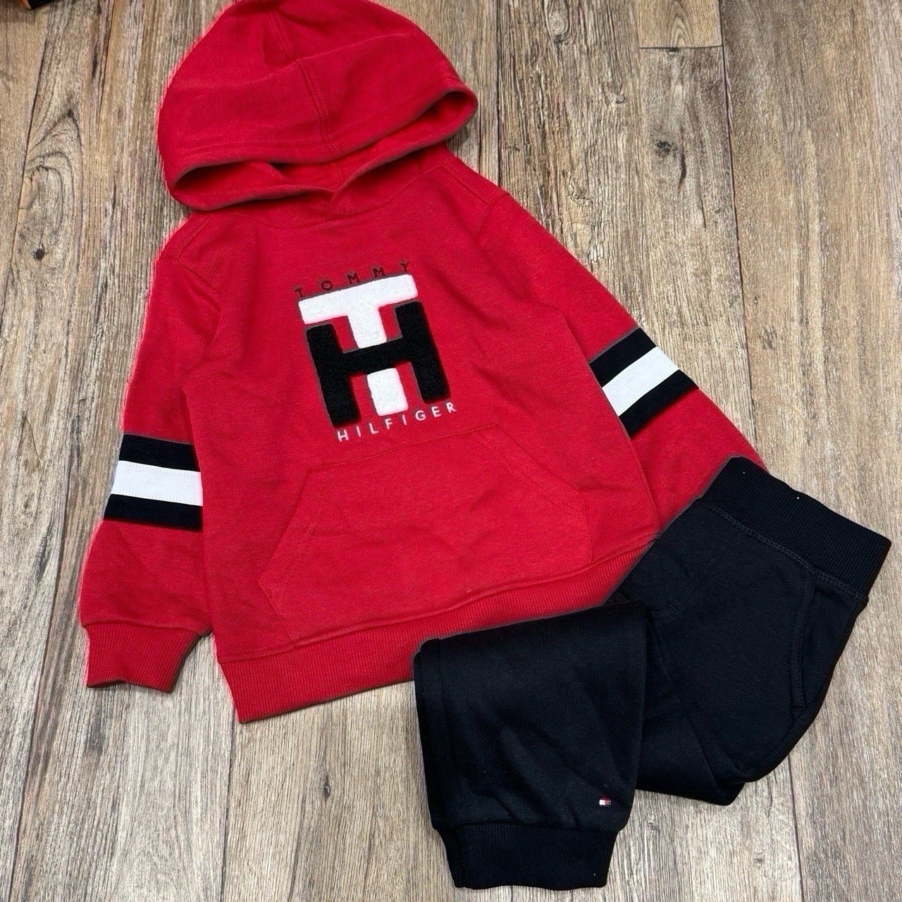 Bộ nỉ bông T.M 3 màu navy / hồng / đỏ size 2 - 8y