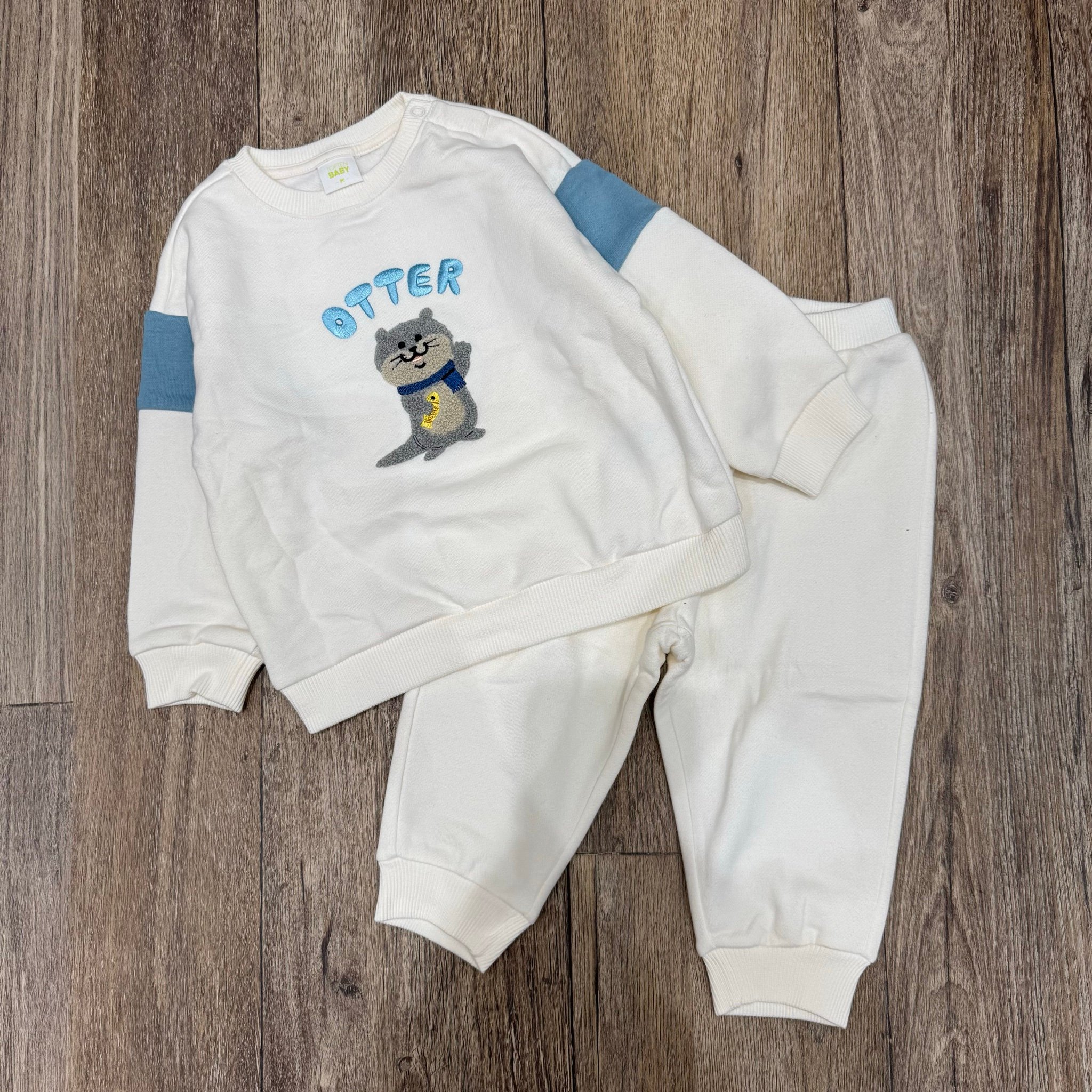 Bộ nỉ bông Topten Baby xuất Hàn họa tiết động vật nhiều màu cho bé size 80-110