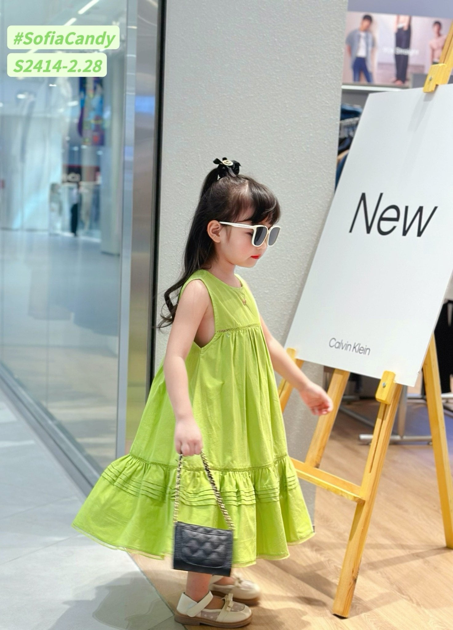 V00021 - Váy thô Sofia Candy sát nách đuôi cá 4 màu BG size 1 - 10y