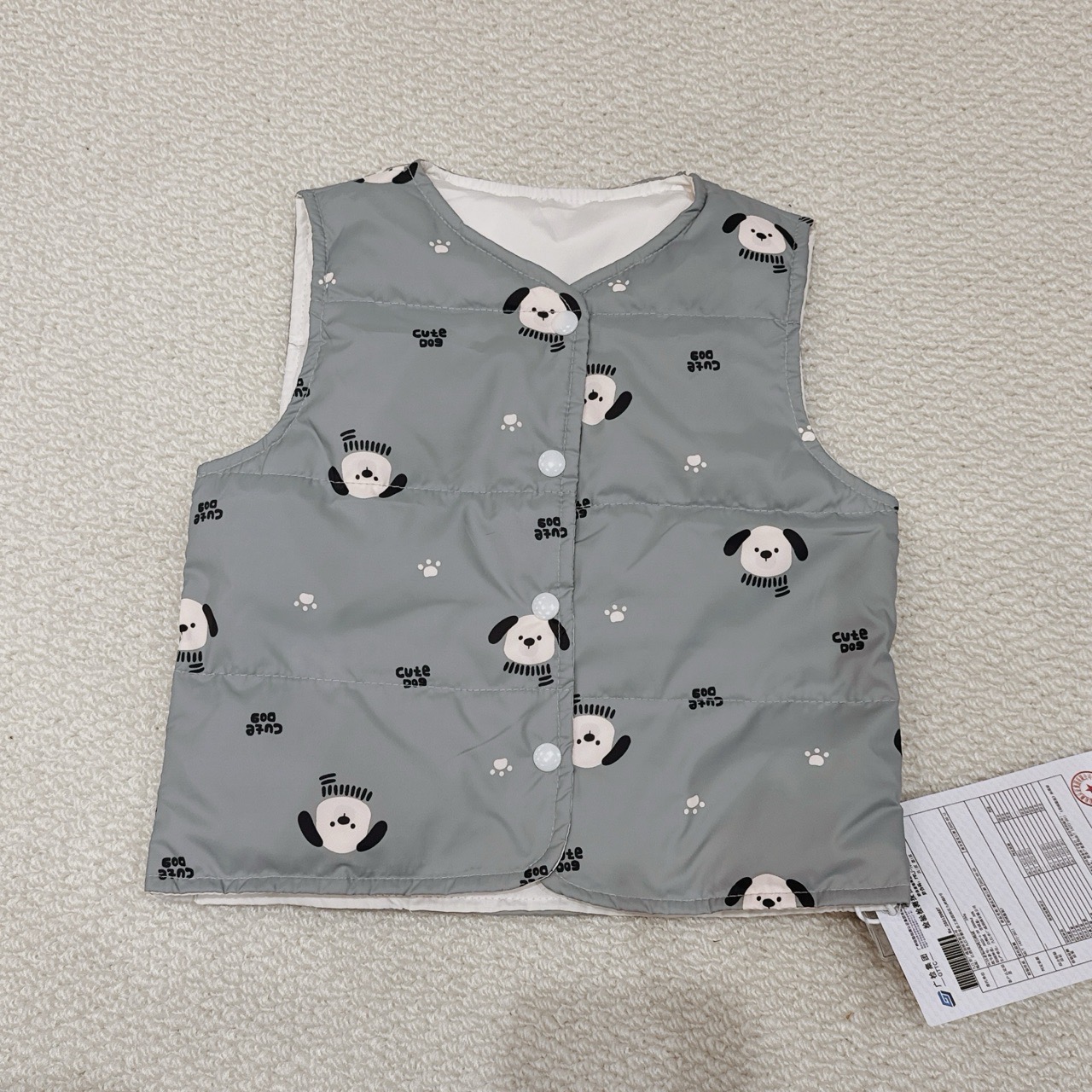 Áo khoác gile lông vũ Liwu Kids siêu nhẹ 2 mặt nhiều mẫu cho bé size 90 - 130