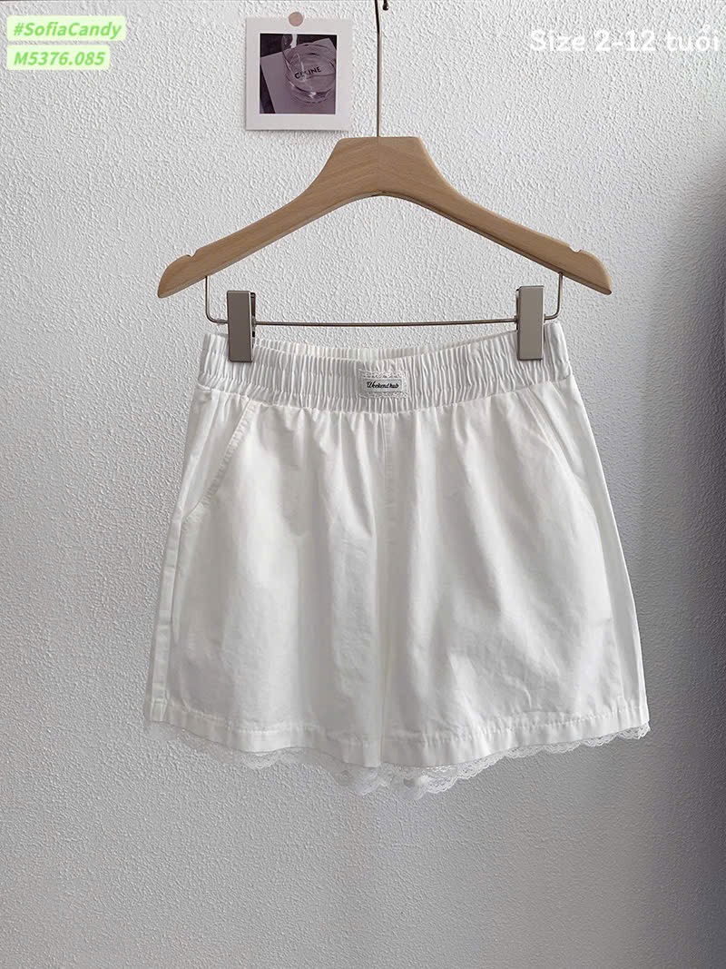 M5376 - Quần short kaki Mia Kids nhiều màu cho bé size 2-12y