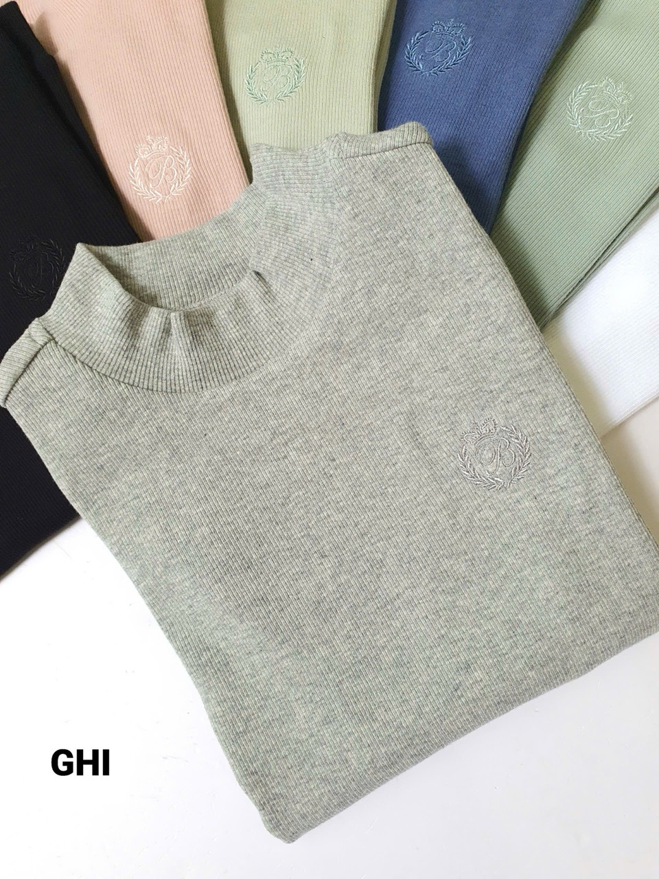 BM2511TS08 - Áo Beemon cổ 3p thun tăm giữ nhiệt nhiều màu cho bé size 120-160