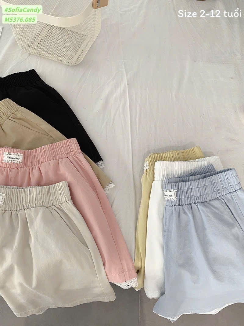 M5376 - Quần short kaki Mia Kids nhiều màu cho bé size 2-12y