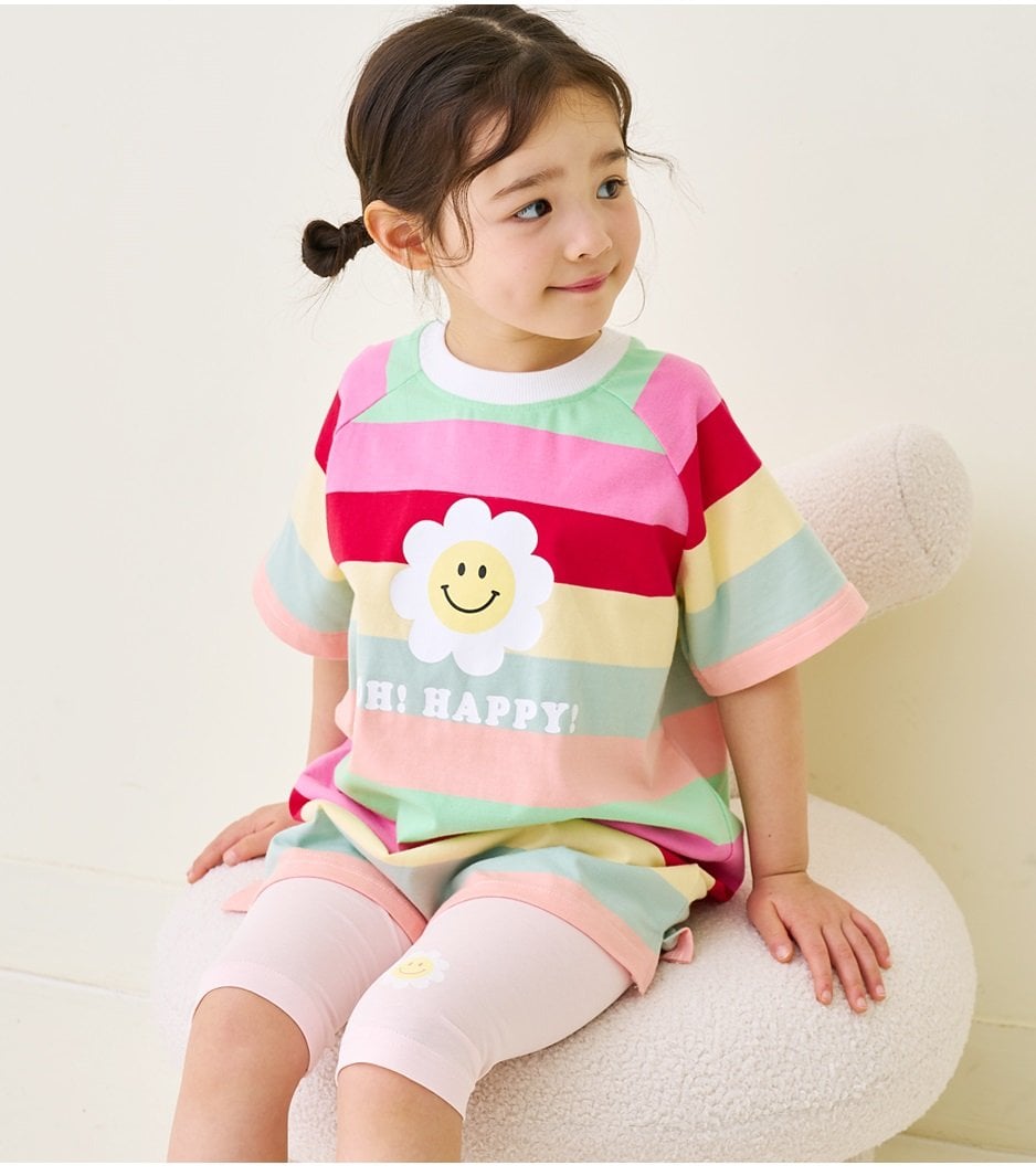 V00069 - Váy cotton kẻ sắc màu happy 2 màu BG size 100-140
