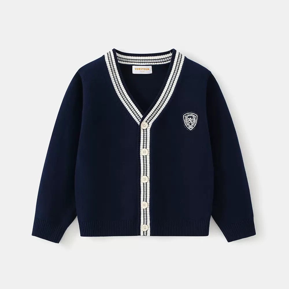 25338 - Cardigan len nhiều màu cho bé trai size 110-150