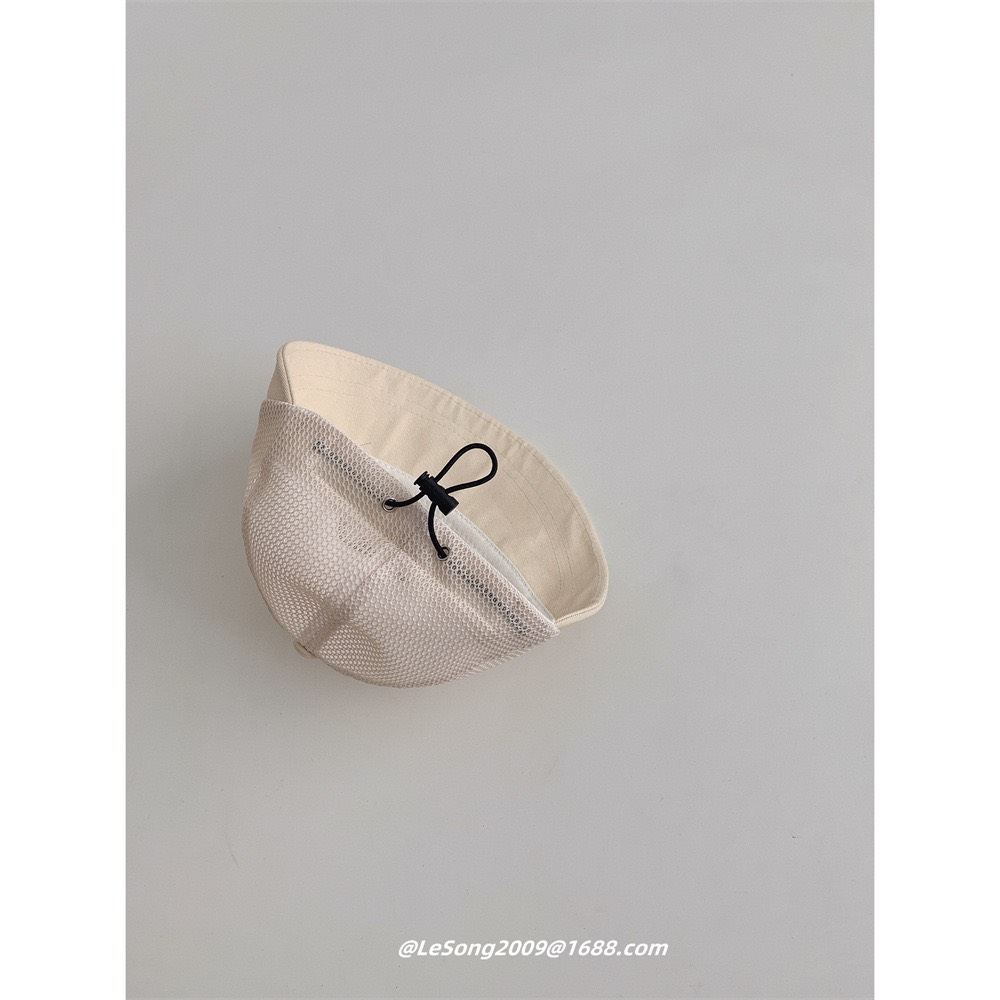 Mũ kaki vành tròn thêu nơ 4 màu ( Free size 49 - 52cm )