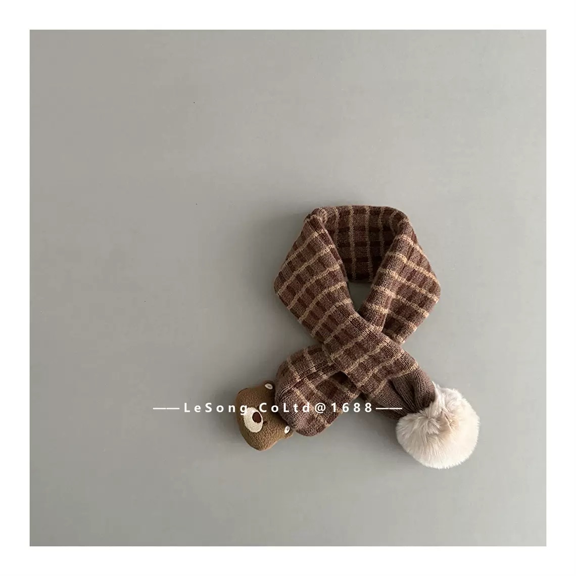 Khăn len quàng cổ cho trẻ em vải cotton kích thước 60-80cm/80-100cm Yiwu Lesong