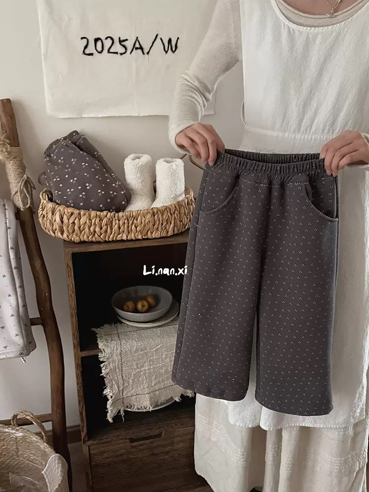 88351 - Quần nỉ lót nỉ đại hàn Linanxi nhiều màu cho bé size 90-140