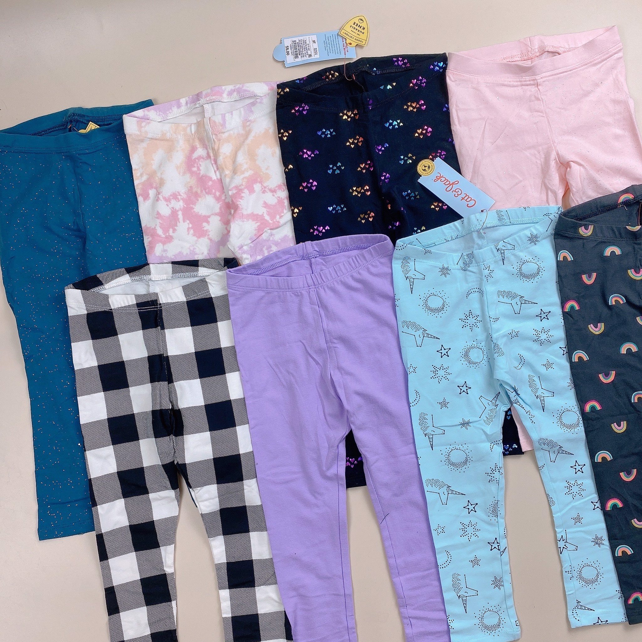 Quần legging Cat & jack nhiều hình BG size 12m - 5y