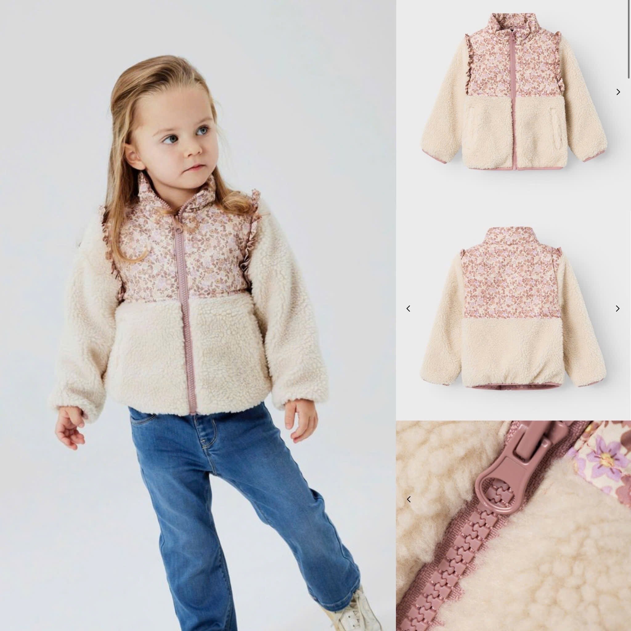 AK50 - Áo khoác lông cùn Name It, FF cho bé size 2-7y