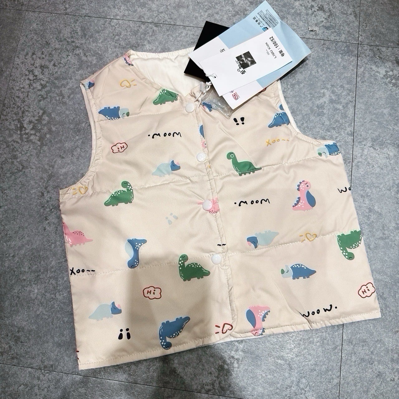 Áo khoác gile lông vũ Liwu Kids siêu nhẹ 2 mặt nhiều mẫu cho bé size 90 - 130