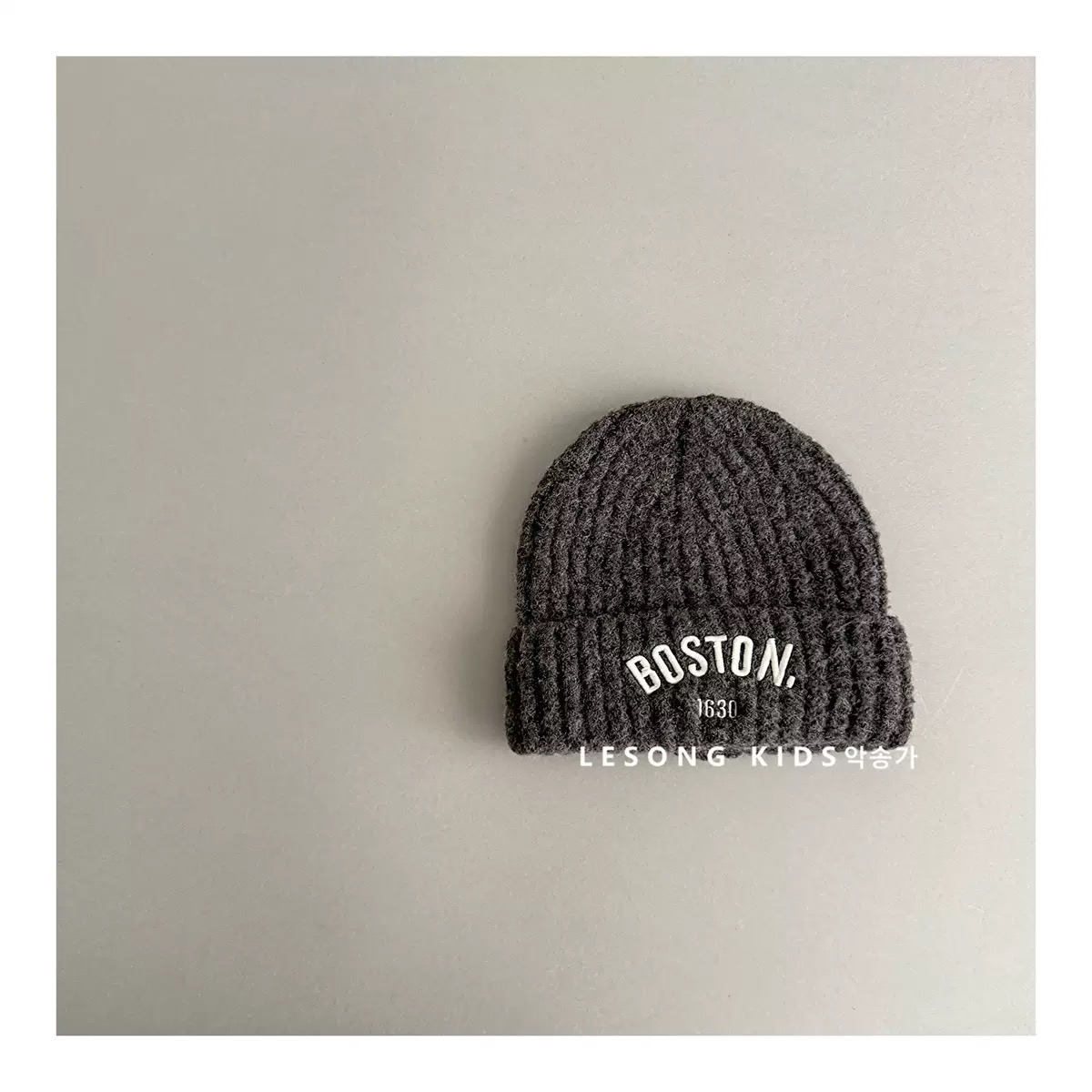 PK06 - Mũ len vành tròn Boston nhiều màu cho bé size 48-53cm