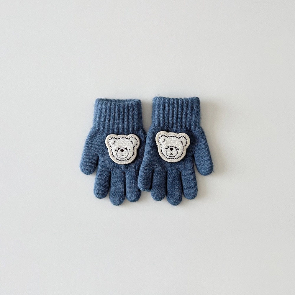 Găng tay hình gấu nhiều màu cho bé size 3-6y