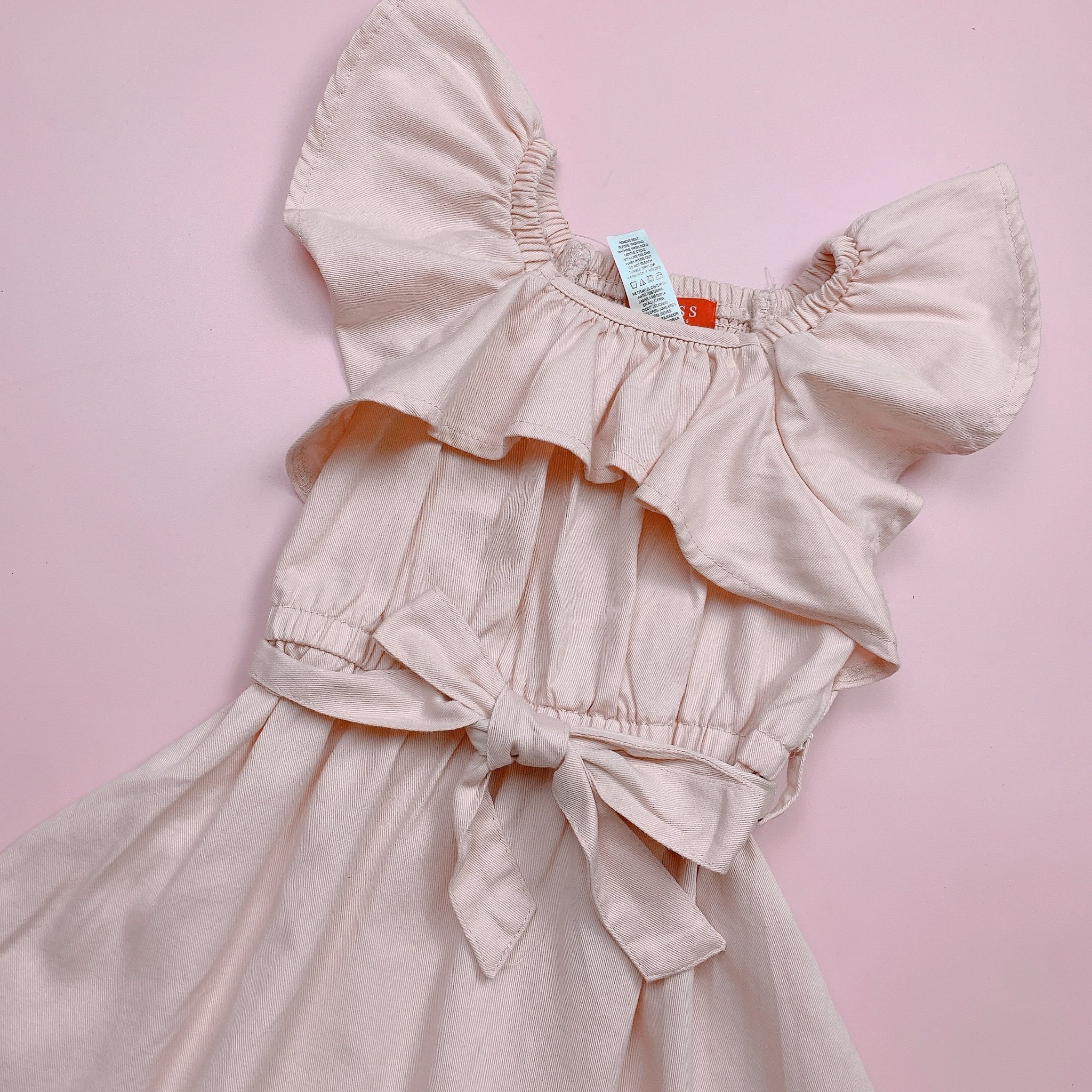 V00054 - Váy jean 2 màu xanh, hồng BG size