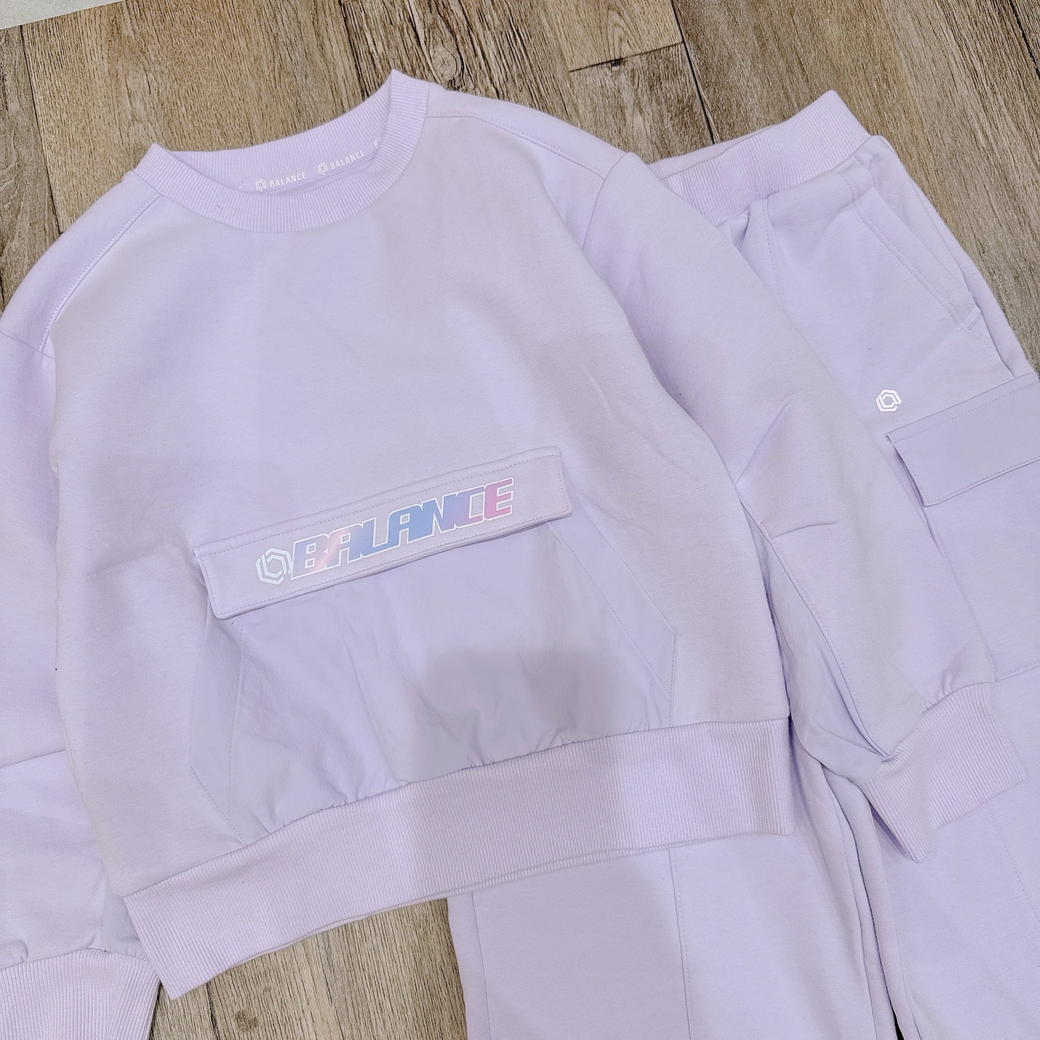 Bộ nỉ Topten xuất Hàn quần ống suông túi hộp nhiều màu bé gái size 120-170