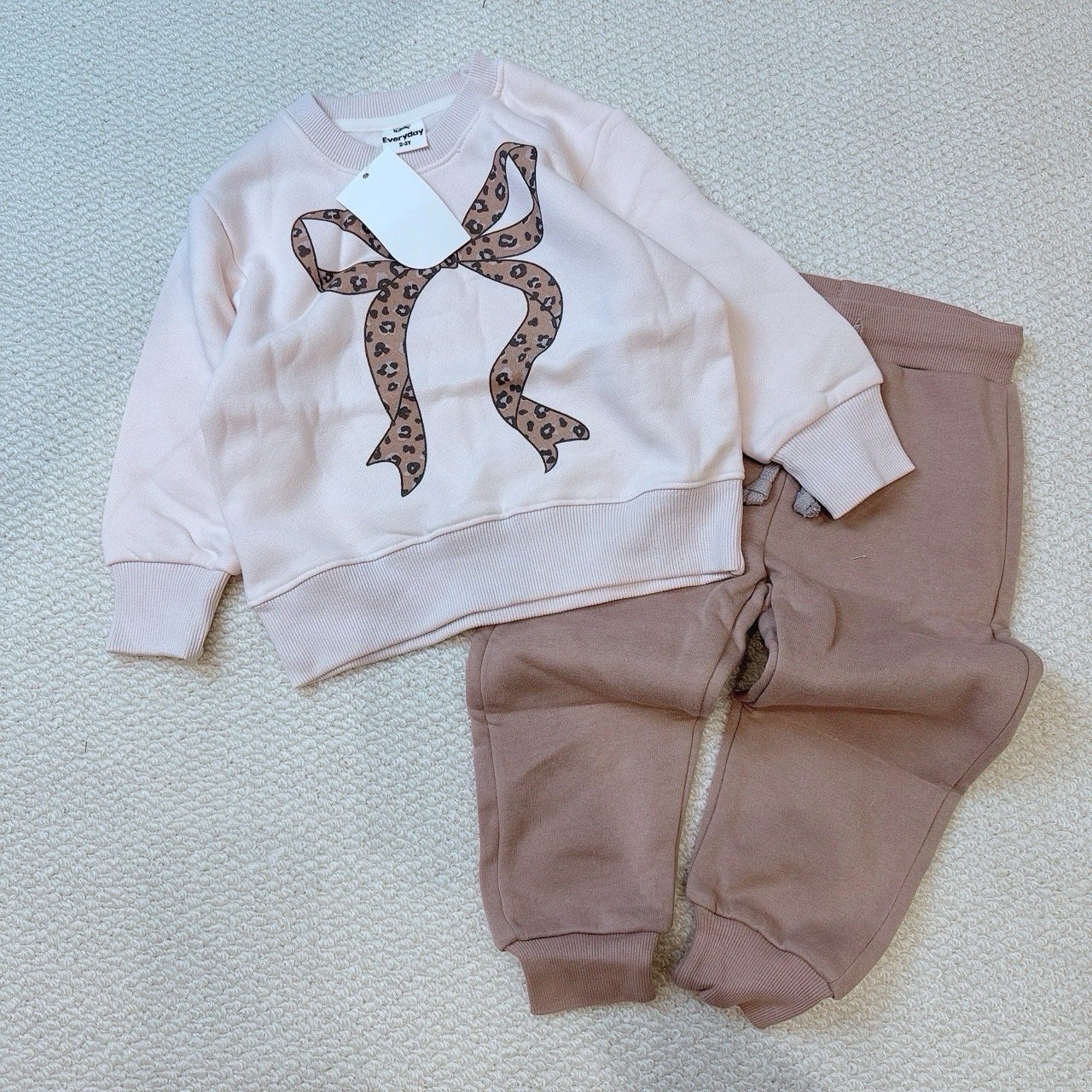 BBG21 - Bộ nỉ bông Minene nhiều màu cho bé size 2-6y