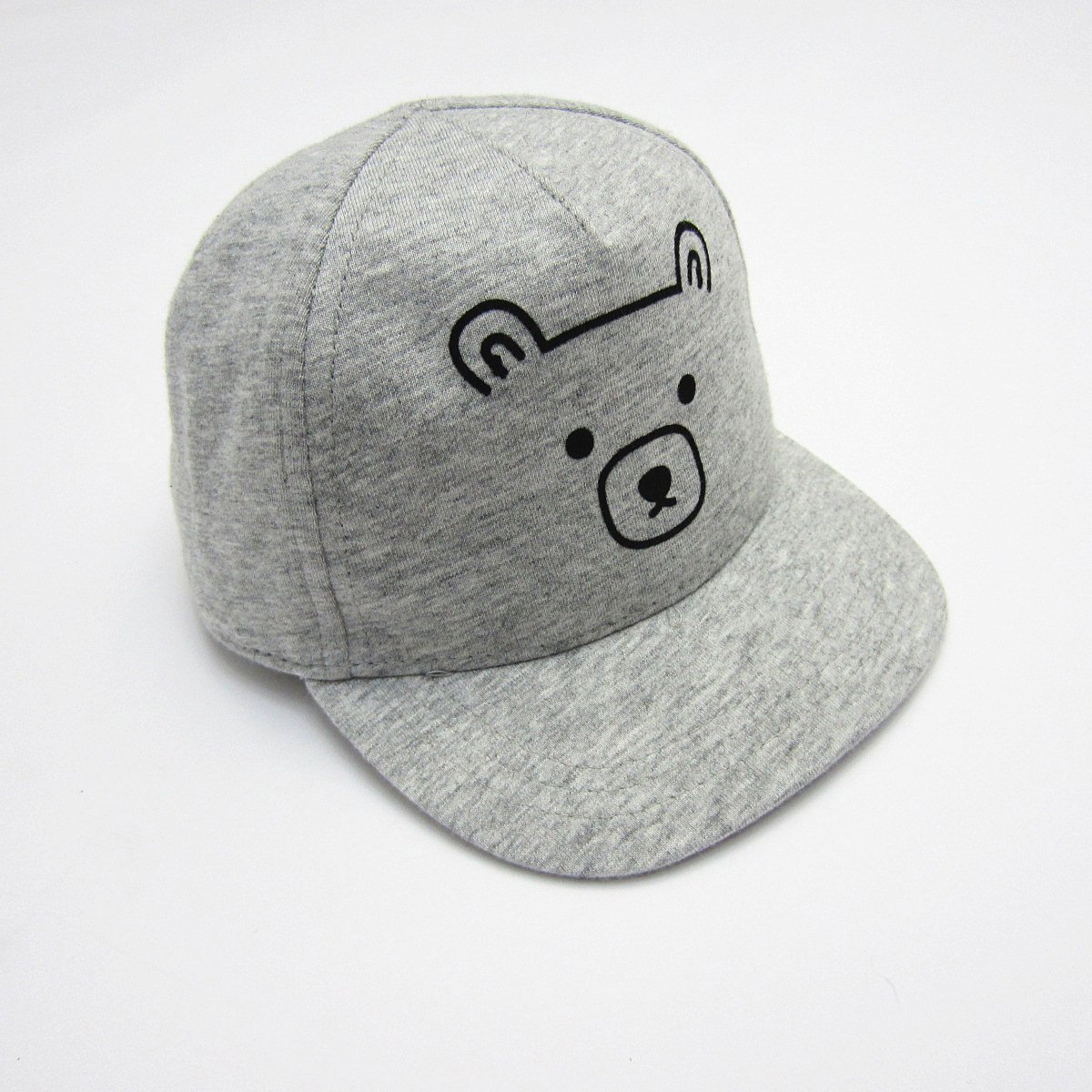 Mũ lưỡi trai Miller màu ghi mặt gấu